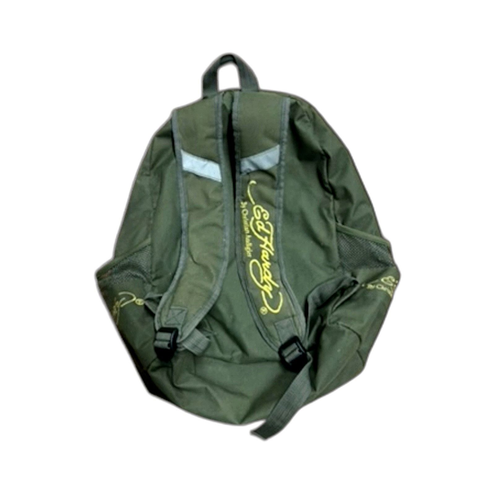 Ed Hardy Vintage Y2K Ed Hardy Full Size Green Backpack Flaming Skull Size ONE SIZE - 2 Thumbnail