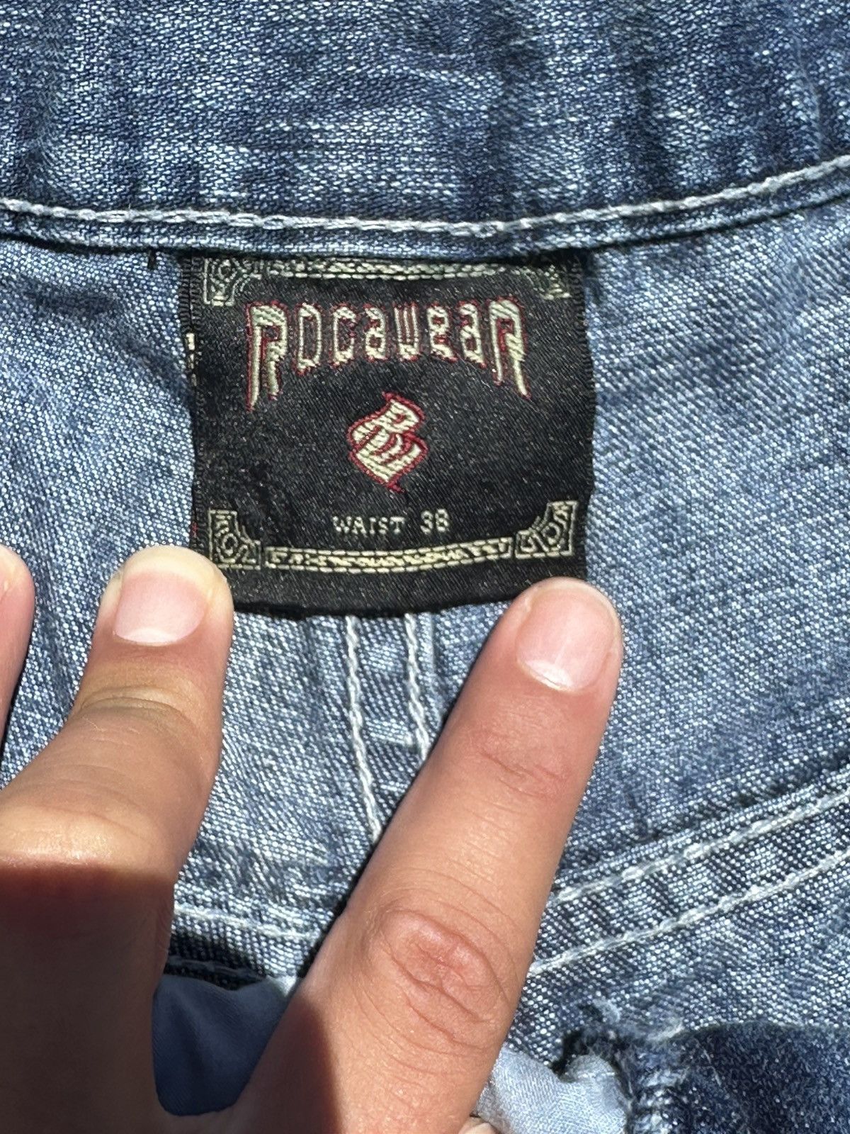 Rocawear VINTAGE Rocawear Baggy Jean Shorts Mens 38 Size US 38 / EU 54 - 5 Thumbnail