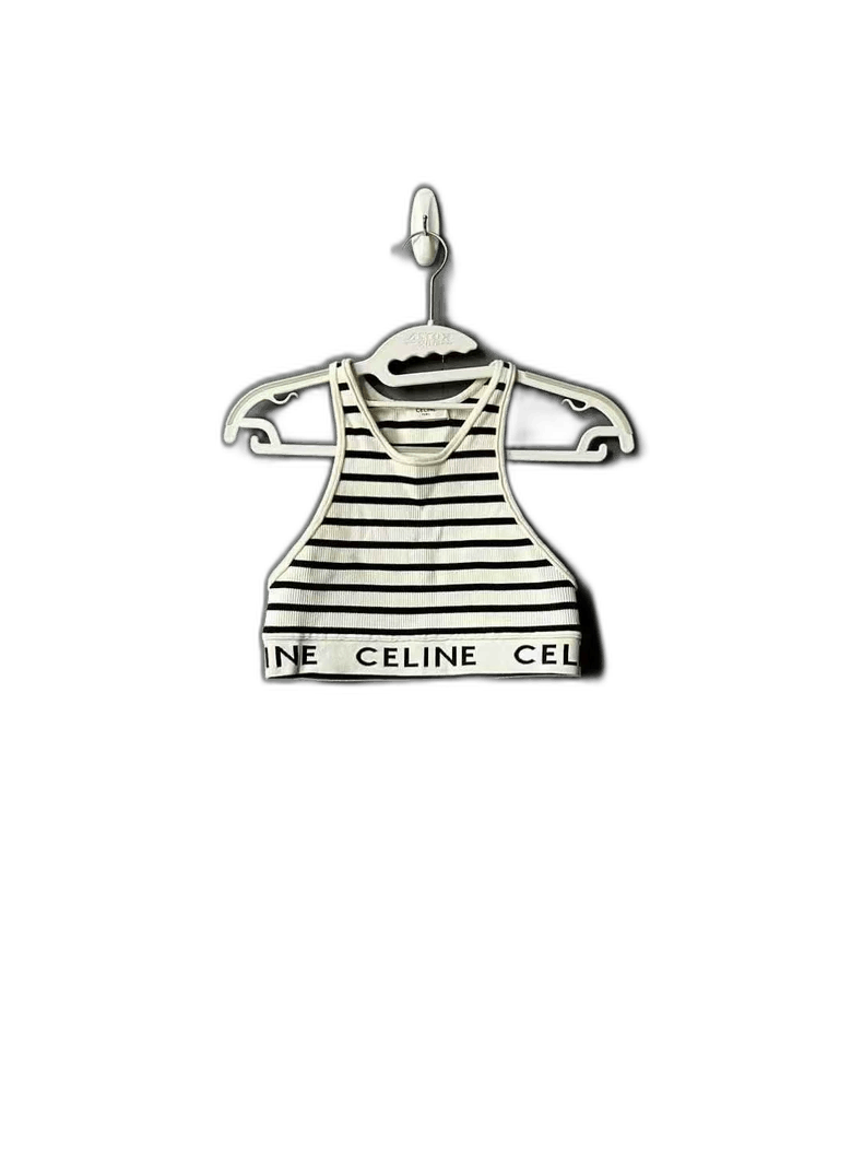 Celine Celine Striped Knit Sleeveless Vest Top Size US XS / EU 42 / 0 - 1 Thumbnail