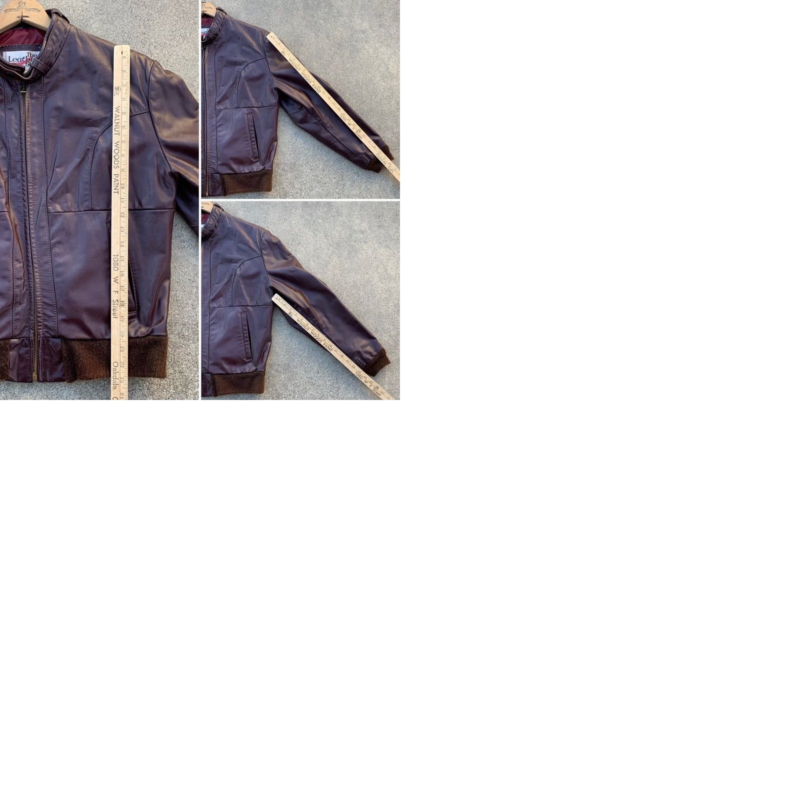 Sears VINTAGE Sears The Leather Shop leather jacket racer jacket 38 reg Brown Mens Jacket Size 38 Racer Vintage Leather Shop Sears Mens Jacket Size US XXS / EU 40 - 9 Thumbnail