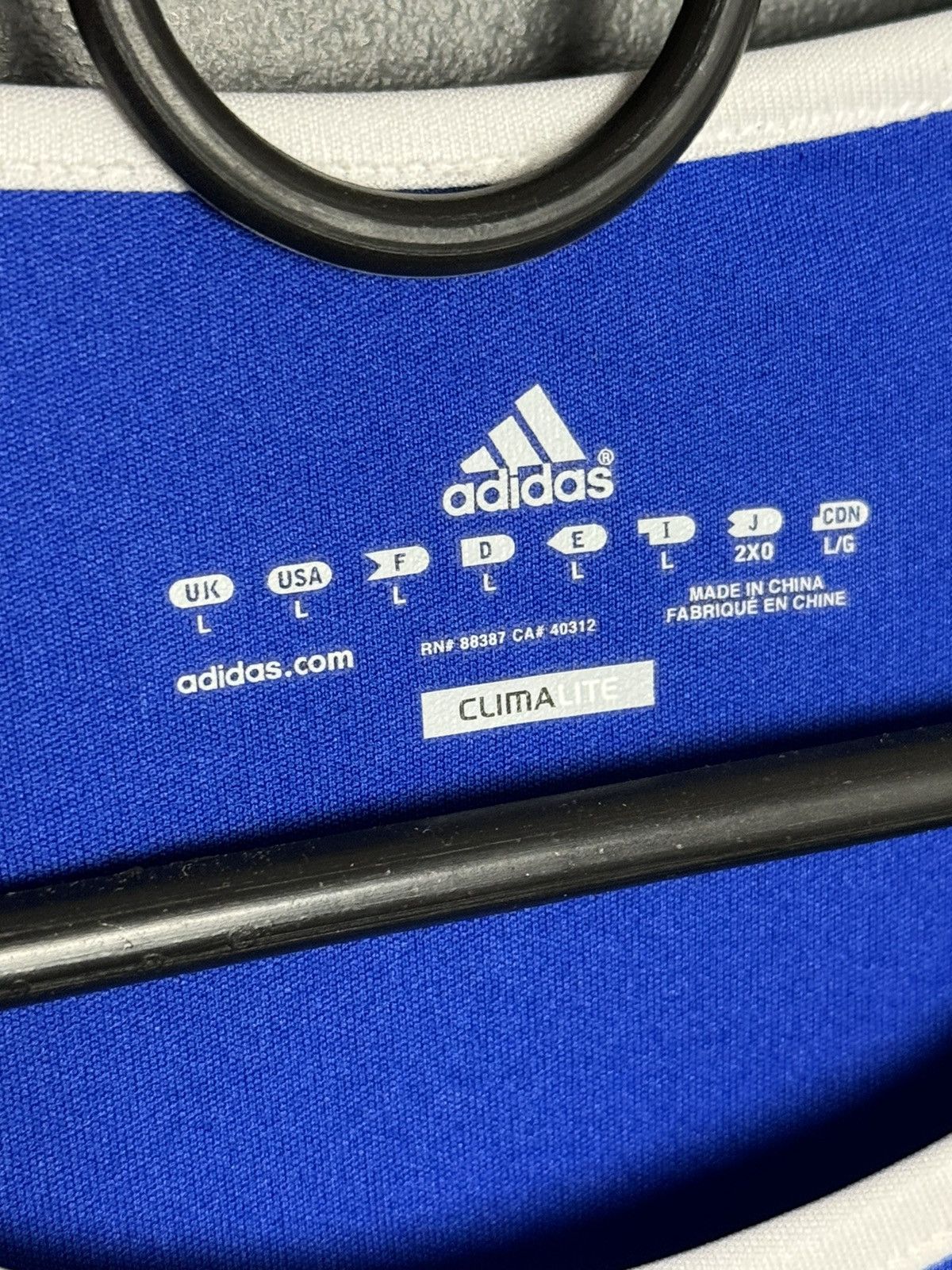 Adidas San Marino 10/12 Home Match Worn Football Long Sleeve Shirt Size US L / EU 52-54 / 3 - 12 Thumbnail