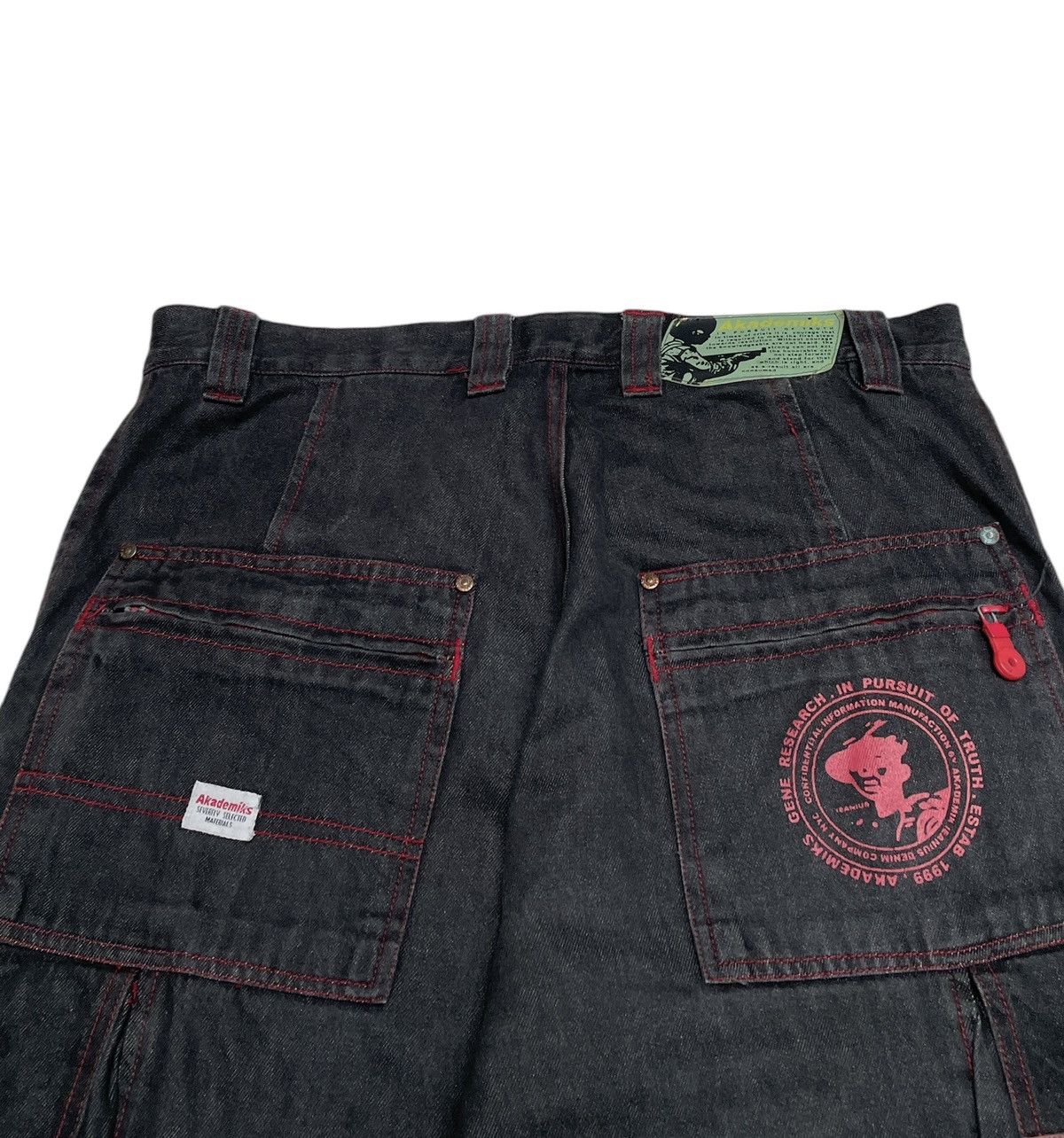 Akademiks Rare Design Vintage Brand Akademiks Baggy Jeans 1990s Size US 34 / EU 50 - 4 Thumbnail