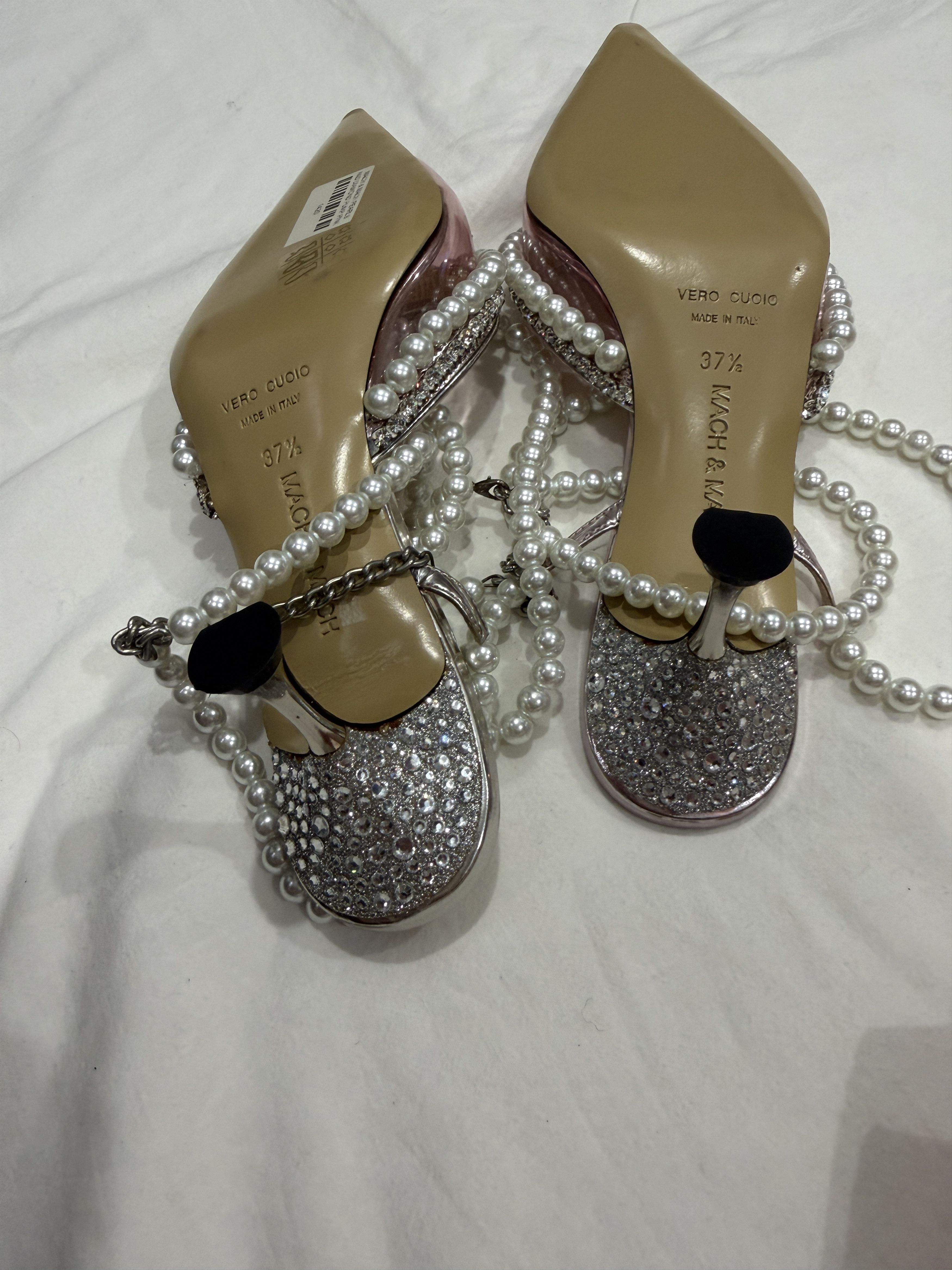 MACH & MACH Pearl mules pvc pink Size US 7.5 / IT 37.5 - 6 Thumbnail