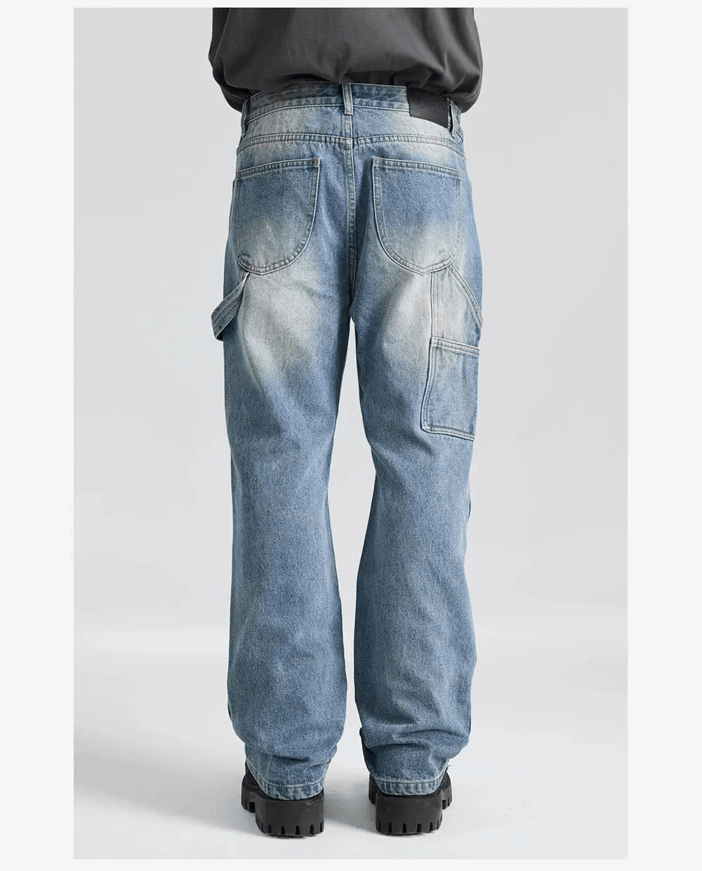 Jean × Vintage skate hiphop faded carpenter cargo jeans Size US 32 / EU 48 - 4 Thumbnail