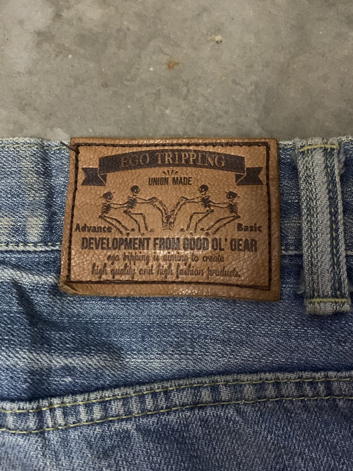 Ego Tripping × Japanese Brand × Vintage Ego Tripping Selvedge Flare Denim Jeans Size US 32 / EU 48 - 13 Thumbnail