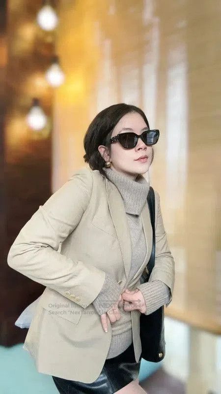 Max Mara MaxMara Women's Khaki Cotton Cardigan . Size M / US 6-8 / IT 42-44 - 3 Thumbnail