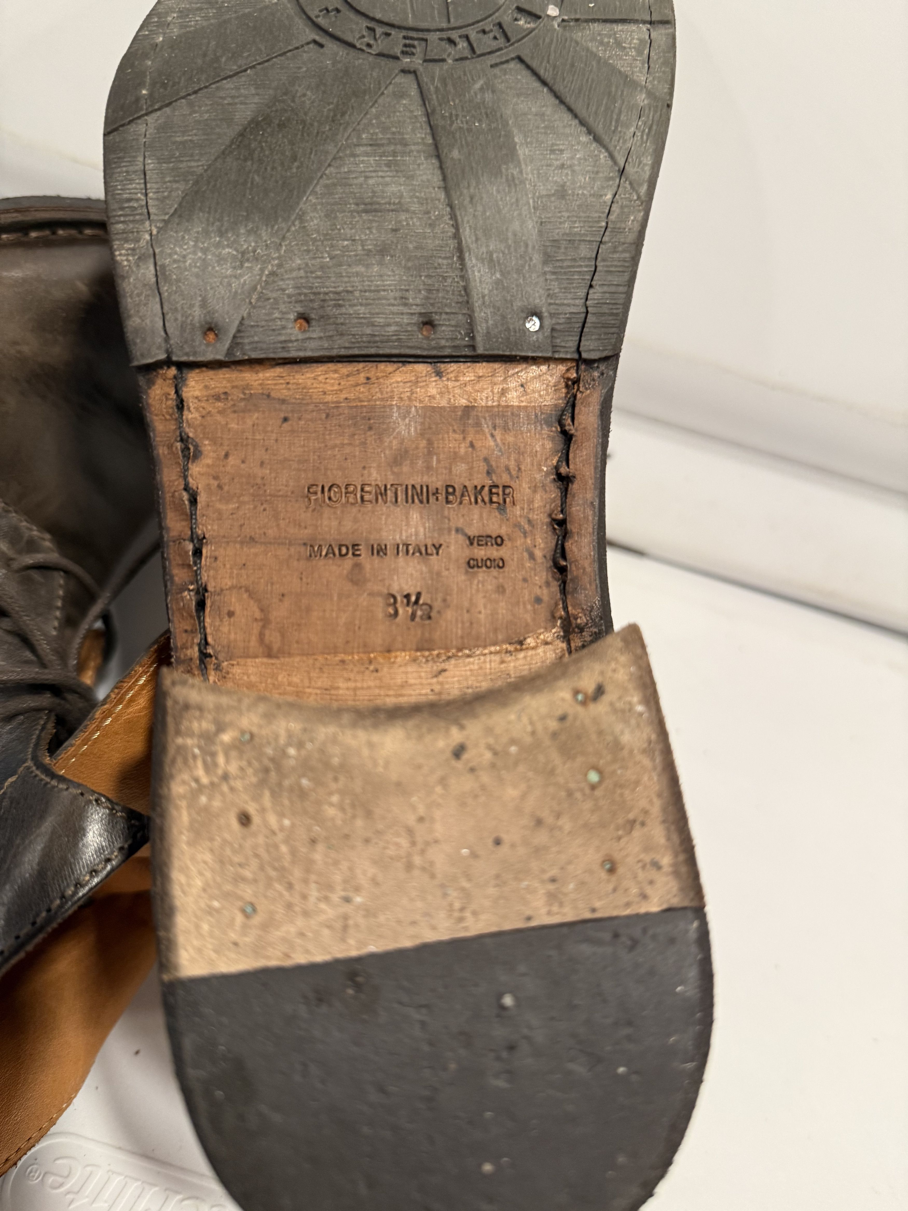 Fiorentini + Baker Fiorentini + Baker Brown Leather Ankle Boots Size US 9.5 / EU 42-43 - 8 Thumbnail
