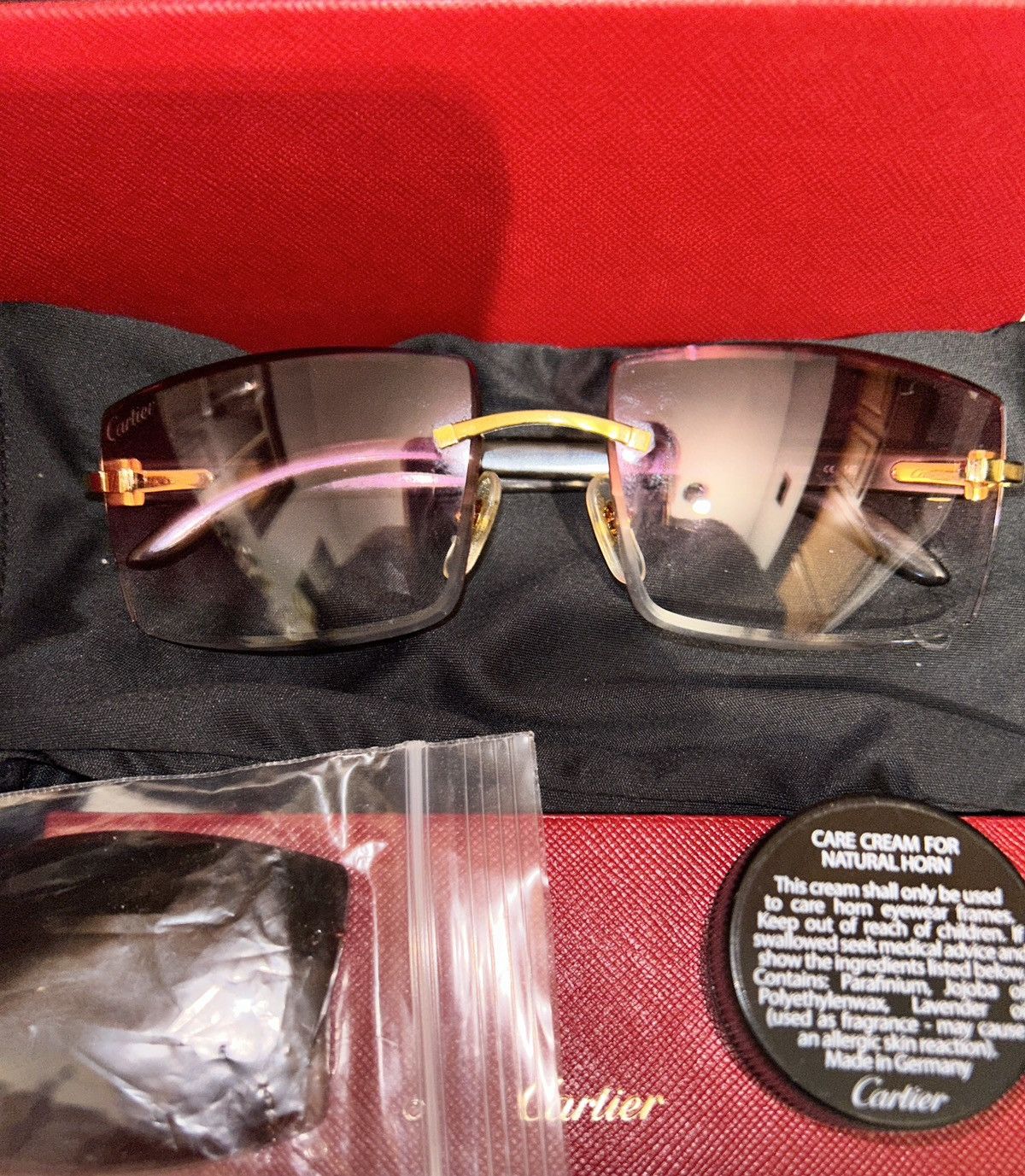 Cartier Buffalo Horn C Décor Sunglasses – Rare Buffs