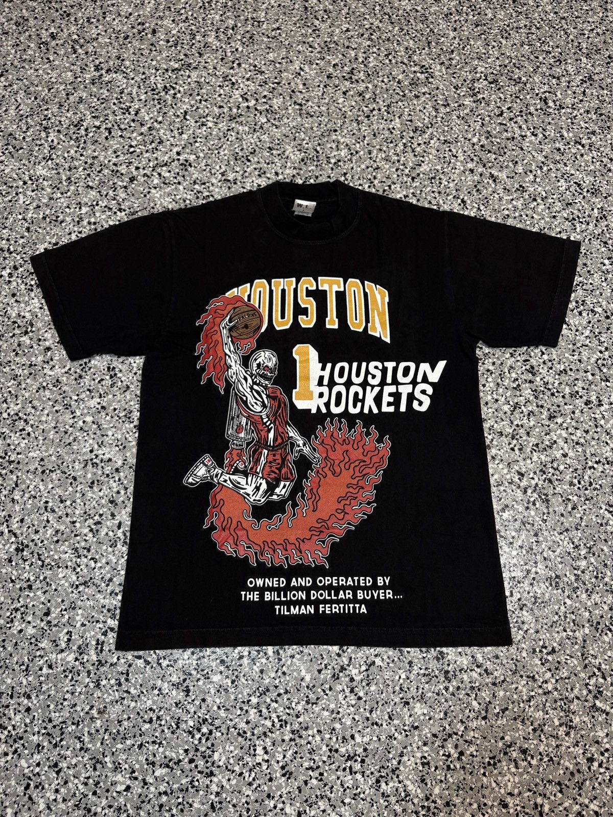 NBA × Warren Lotas Warren Lotas X NBA Houston Rockets Black T-Shirt Size S Size US S / EU 44-46 / 1 - 1 Thumbnail