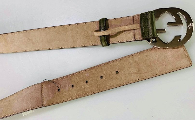 Gucci Gucci 🇮🇹 GG Medallion Interlocking web stripe belt 105 42 NEW Size 42 - 10 Thumbnail