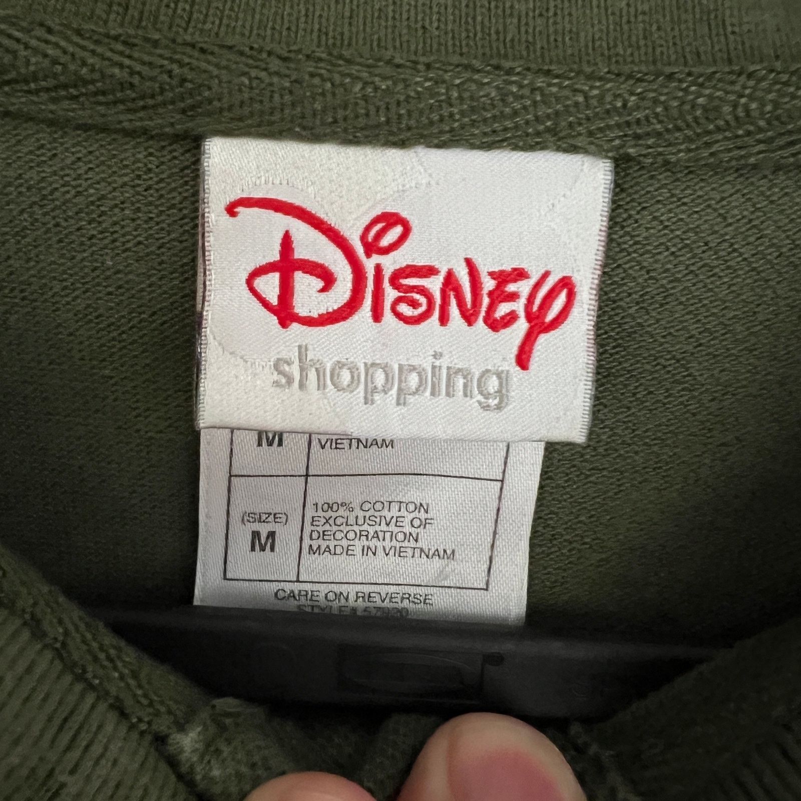 Disney Disney Mickey Mouse Mens Green LS Polo Shirt M 21x27 Size US M / EU 48-50 / 2 - 3 Thumbnail