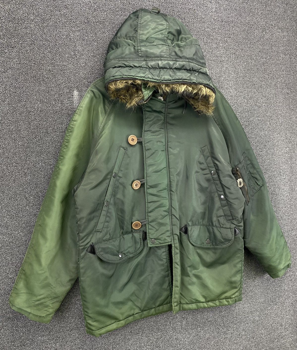 Japanese Brand Vintage Dog House Fur Hoodie Military Jacket Size US M / EU 48-50 / 2 - 2 Thumbnail