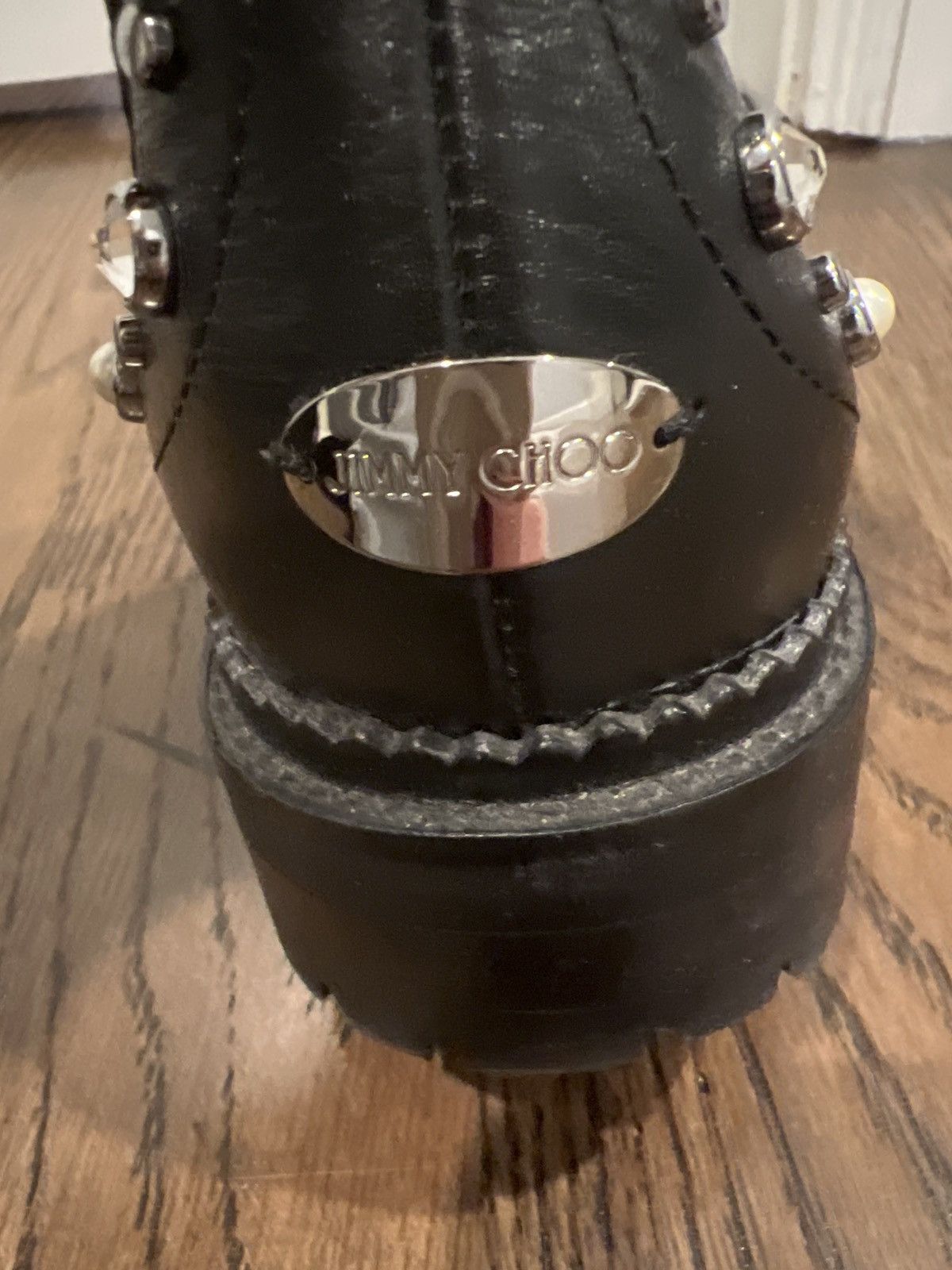 Jimmy Choo Boots with Rhinestones Size US 5 / IT 35 - 4 Thumbnail