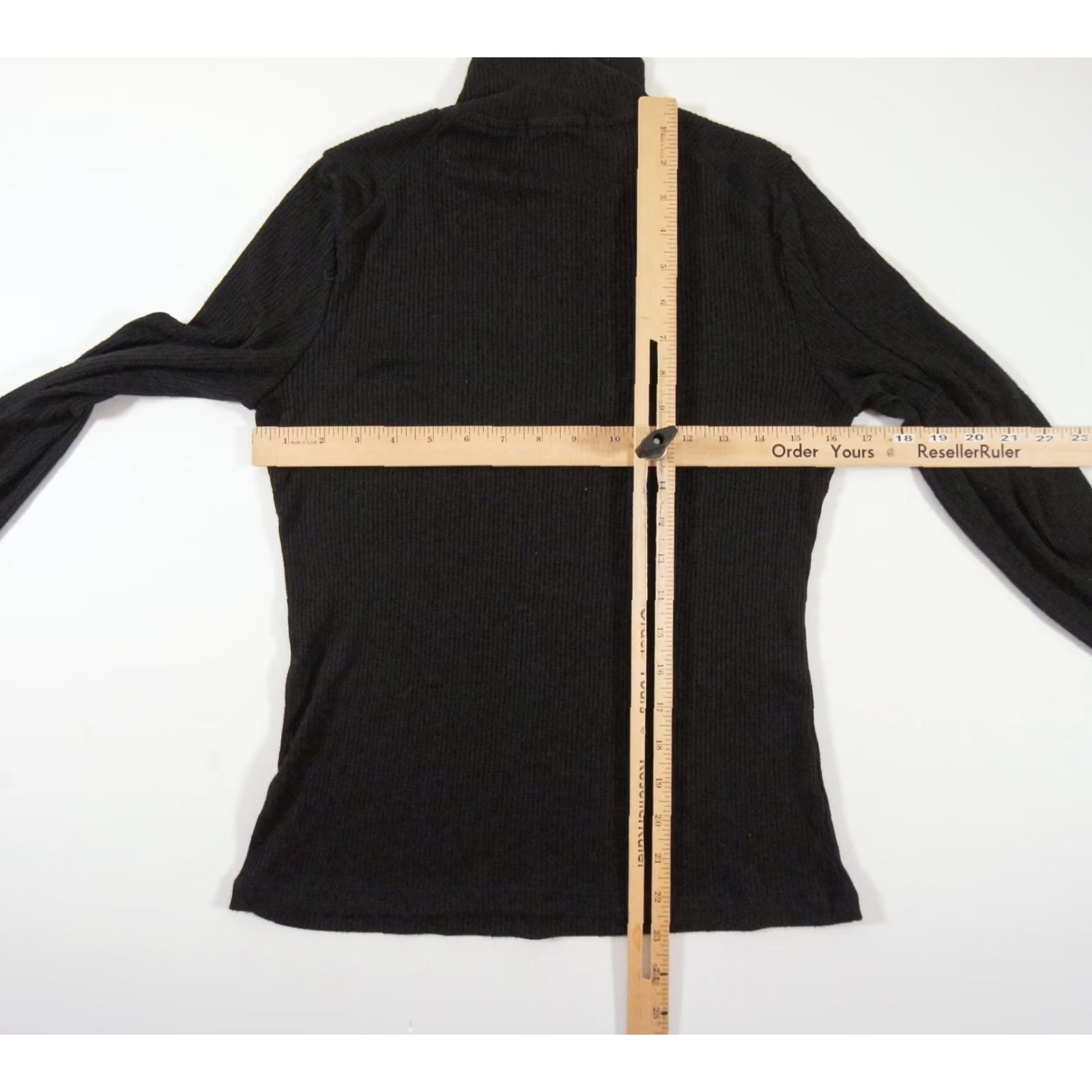 Rag & Bone rag & bone Rag & Bone Sweater Womens Medium Black Half Zip Pullover Ribbed Knit Ladies Size M / US 6-8 / IT 42-44 - 7 Thumbnail