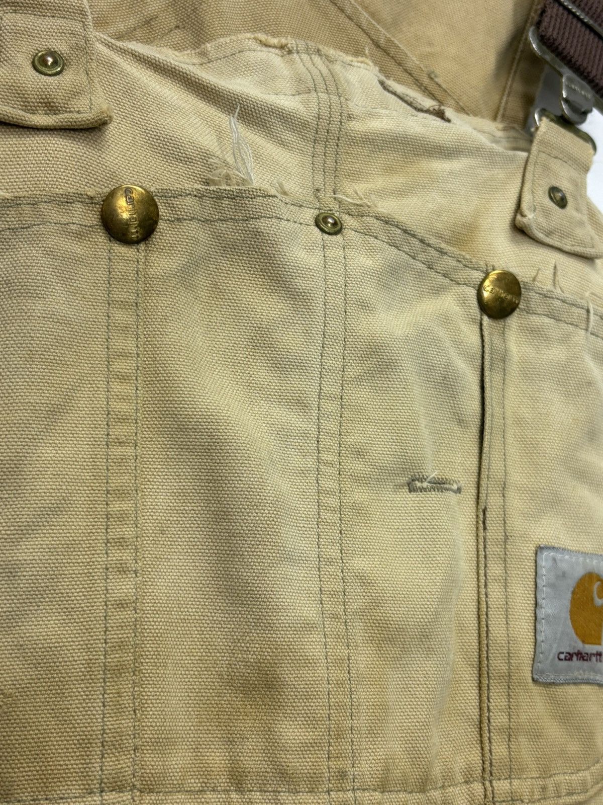 Carhartt Carhartt vintage overall canvas trashed faded mens rare Size US 32 / EU 48 - 7 Thumbnail
