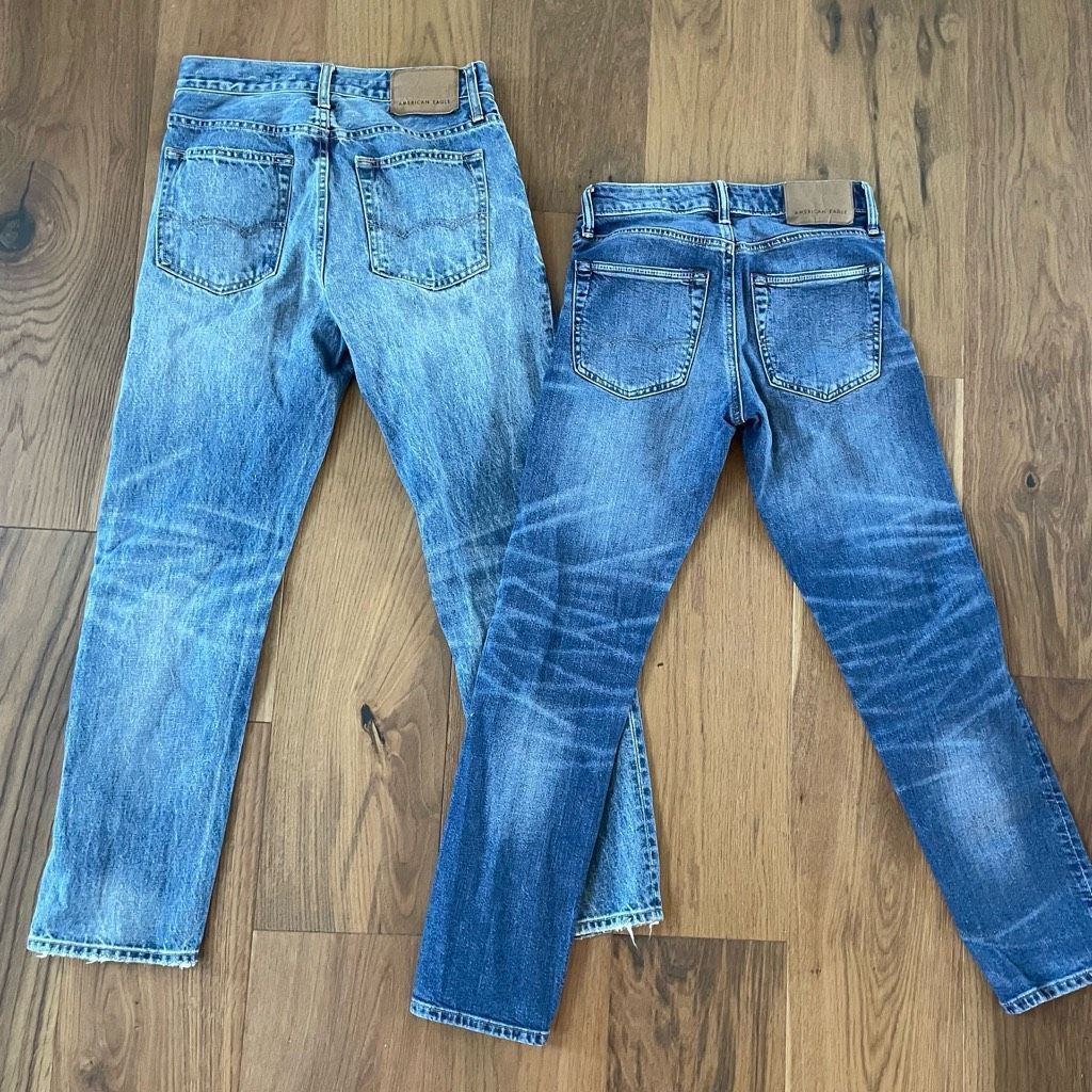 American Eagle Outfitters 2 Pair Men’s Straight Leg American Eagle Jeans 1 NWT $50 28 Size US 26 / EU 42 - 4 Thumbnail
