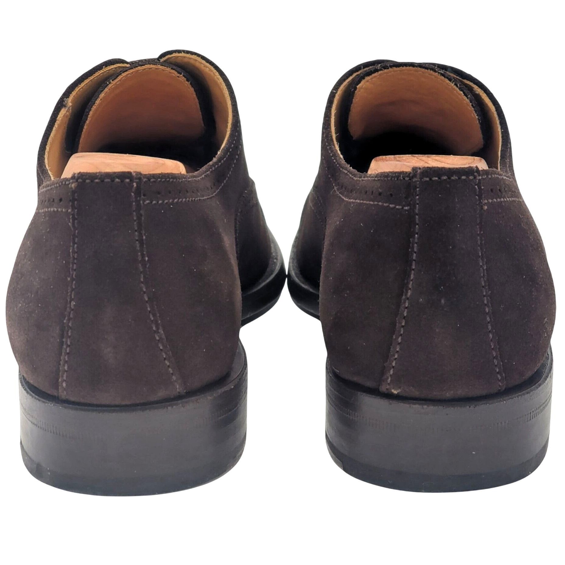 Other UK England Finsbury Dress Shoes Mens 6.5 Brown Suede Leather Size US 6.5 / EU 39-40 - 4 Thumbnail