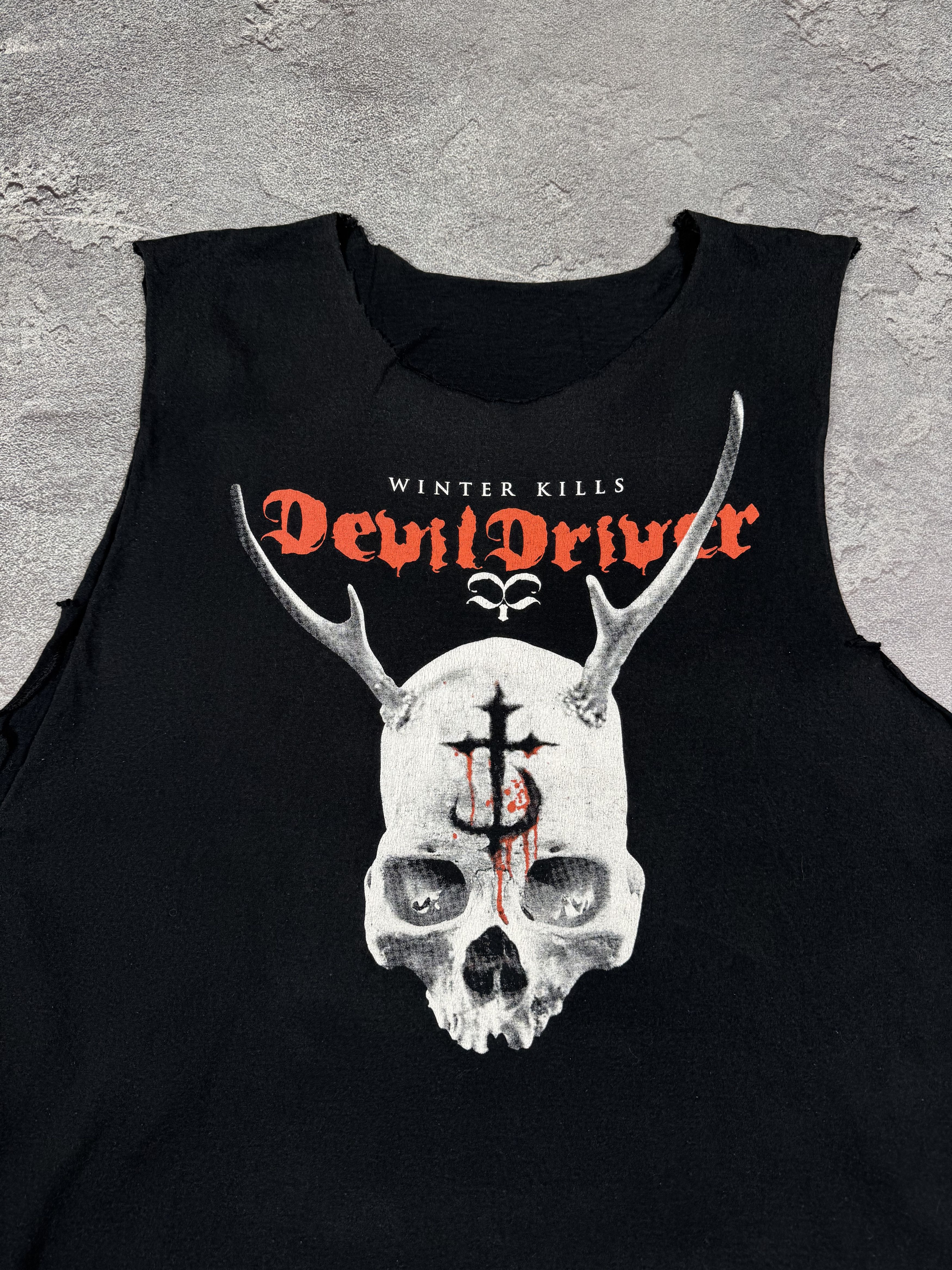 Band Tees Devil Driver Skulls Tank Top Shirt Size XL Gothic Rock Size US XL / EU 56 / 4 - 4 Thumbnail