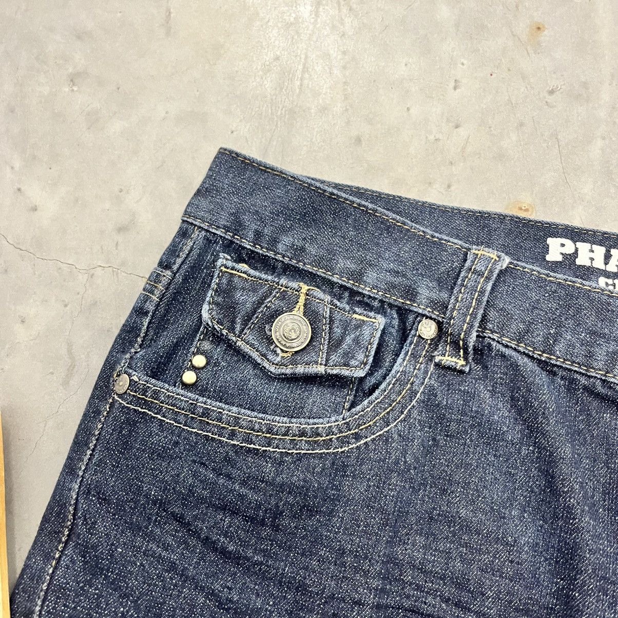Phat Farm × Vintage Y2K Phat Farm Baggy Skater Hip Hop Embroidered Jeans 34x32 Size US 34 / EU 50 - 5 Thumbnail