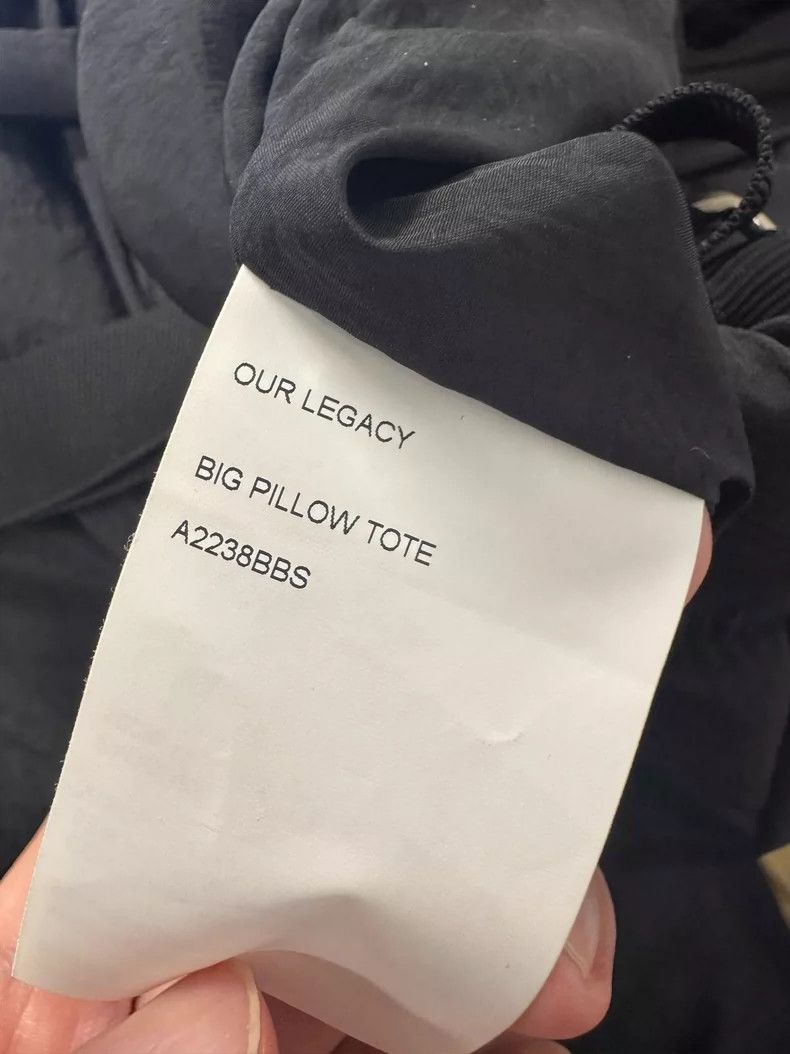 Our Legacy our legacy black pillow tote Size ONE SIZE - 3 Thumbnail