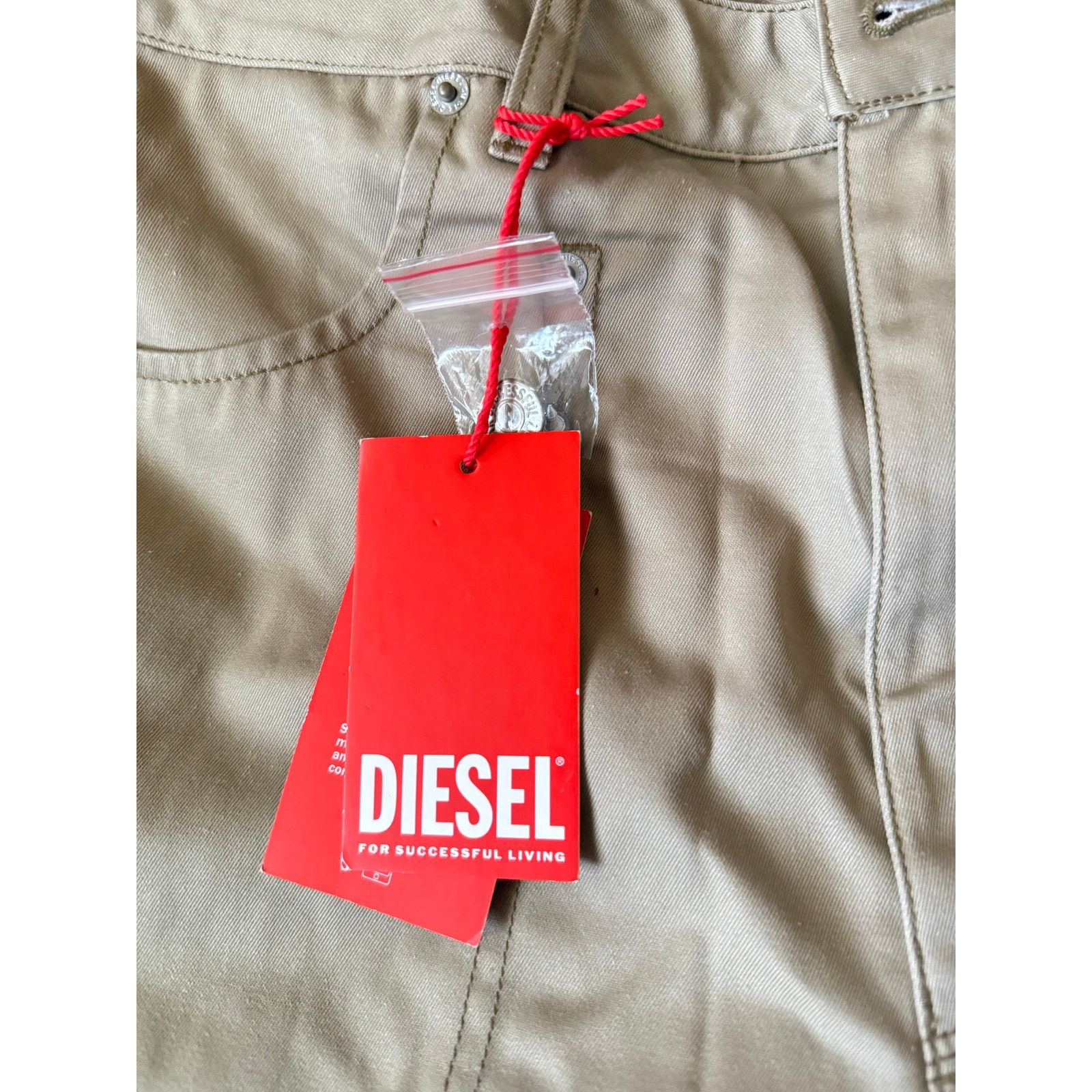 Diesel NWT Diesel High waisted P-Bistro Wide Leg Pants $225 size 28 Size 28" / US 6 / IT 42 - 15 Thumbnail