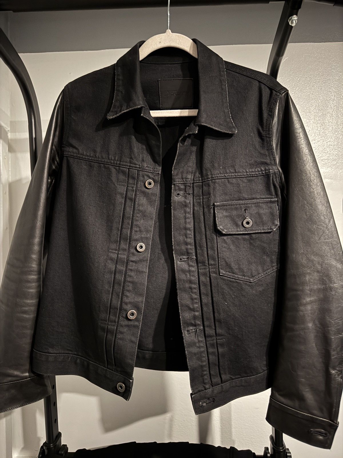 isamu katayama backlash cow leather denim jacket