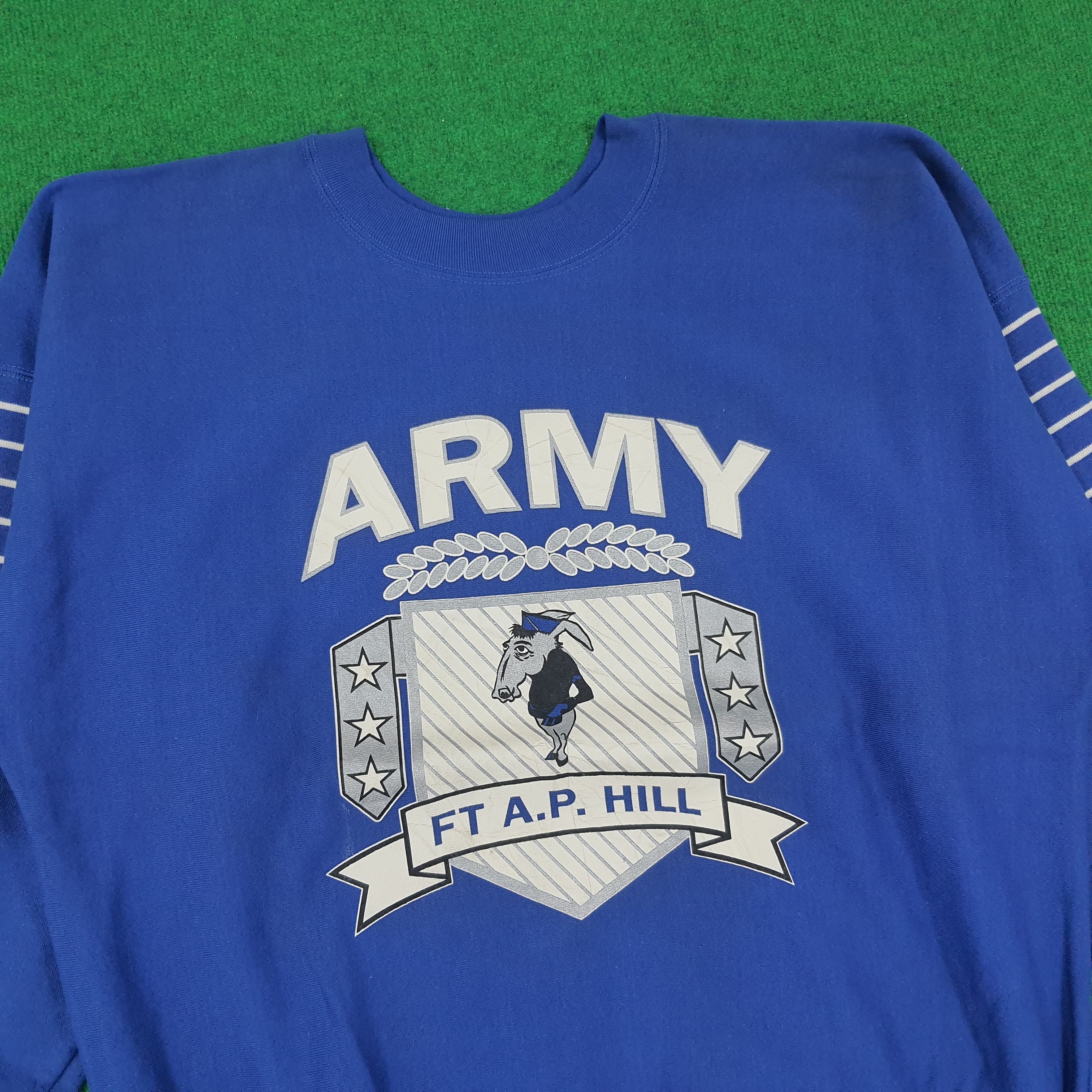 Vintage Vintage Fort Walker Fort A.P. Hill USA Army Sweatshirt Size US XXL / EU 58 / 5 - 2 Thumbnail