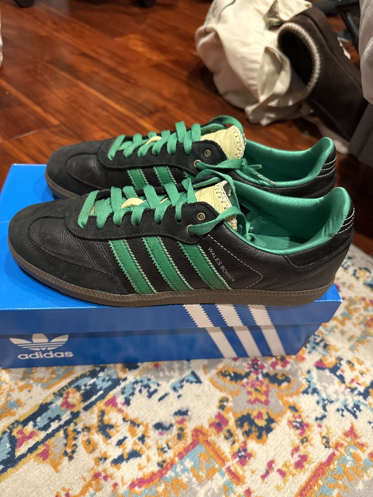 adidas gazelle silver green womens Adidas Samba Nylon Wales Bonner Core Black (P) – Takeoff Copenhagen