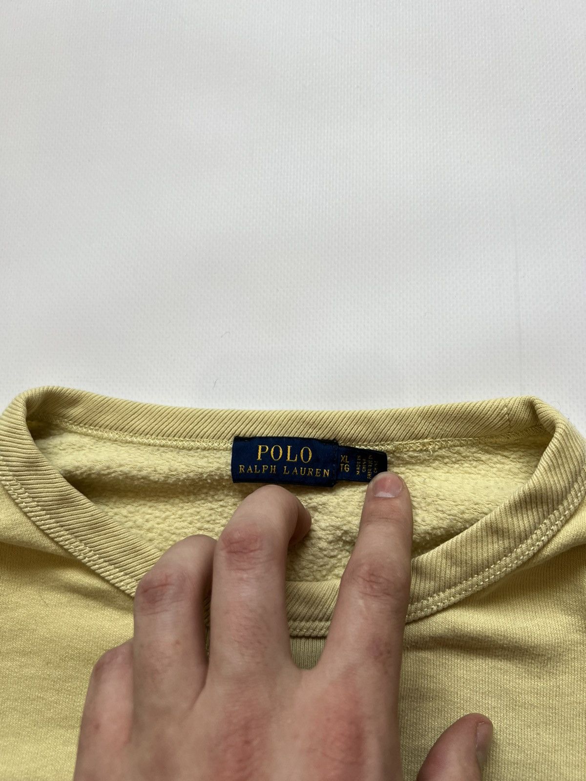 Polo Ralph Lauren Polo Ralph Lauren Yellow Sweatshirt Size XL / US 12-14 / IT 48-50 - 4 Thumbnail