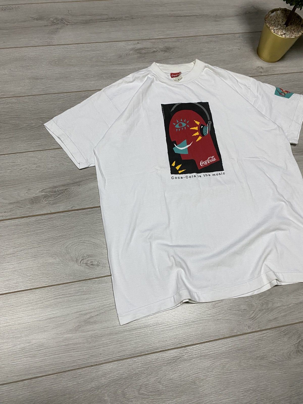 Coca Cola Vintage 1993 Coca Cola Is The Music Promo Tee (Coca Cola) Size US XL / EU 56 / 4 - 10 Thumbnail