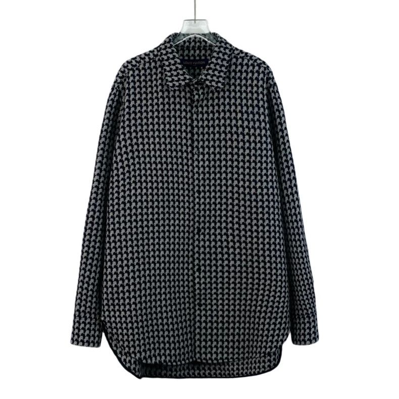 Louis Vuitton Louis Vuitton Black houndstooth full-print wool lapel long Size US XL / EU 56 / 4 - 1 Thumbnail