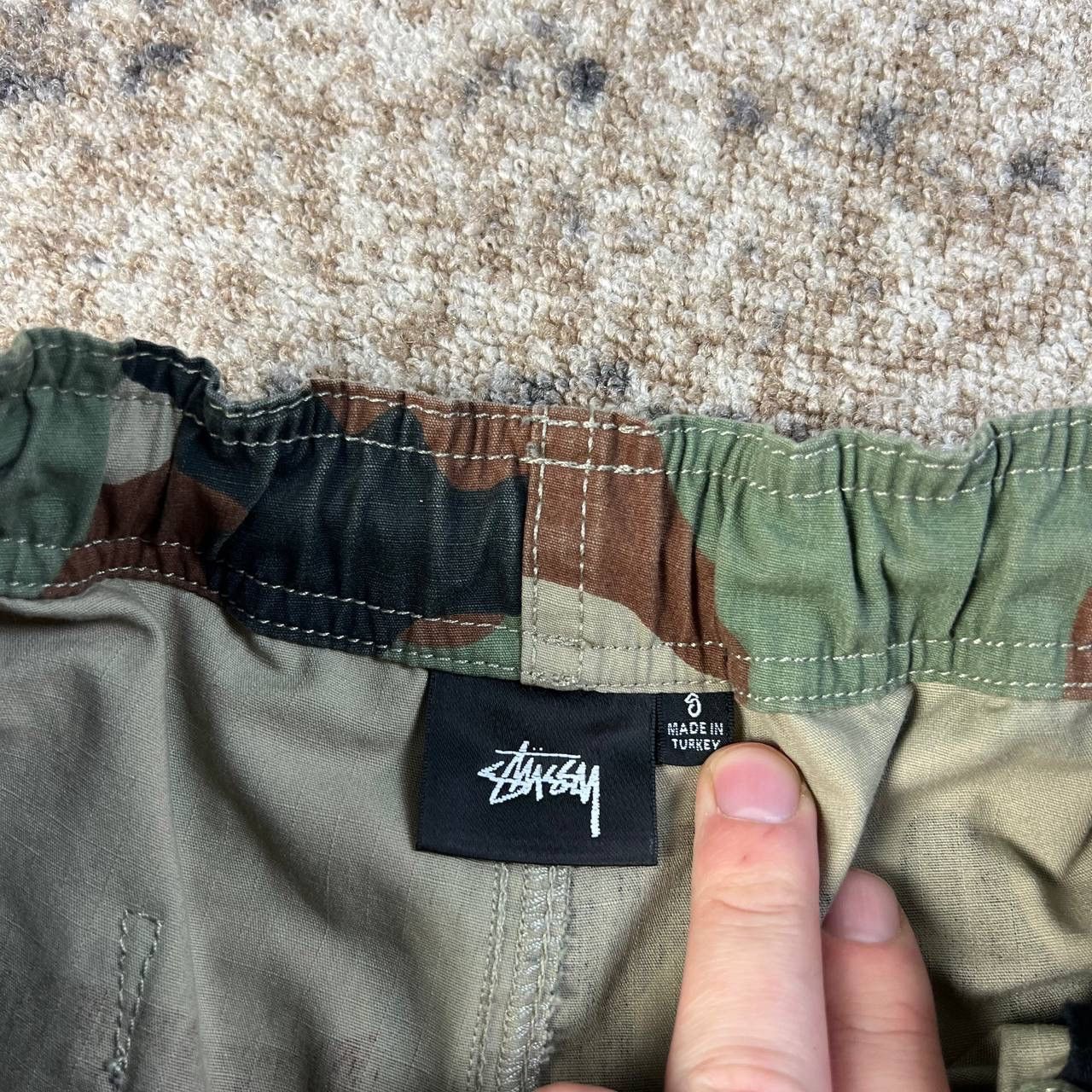 Stussy Stussy Mini Logo Vintage Camo Baggy Parachute Pants Size US 30 / EU 46 - 6 Thumbnail