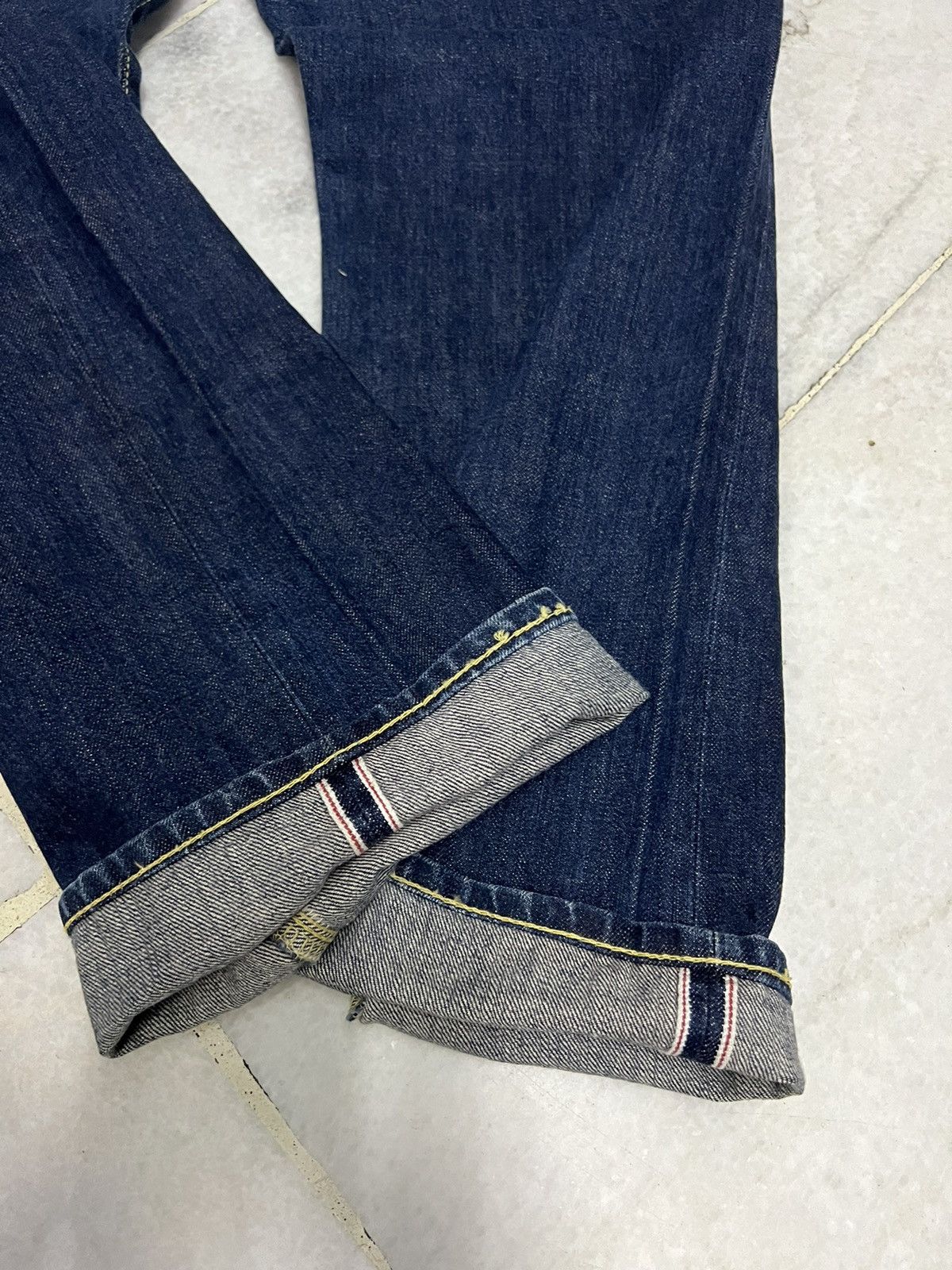 If Six Was Nine × Japanese Brand × Le Grande Bleu (L.G.B.) 💥Baggy💥VINTAGE SUBCIETY SELVEDGE JEANS Size US 32 / EU 48 - 10 Thumbnail