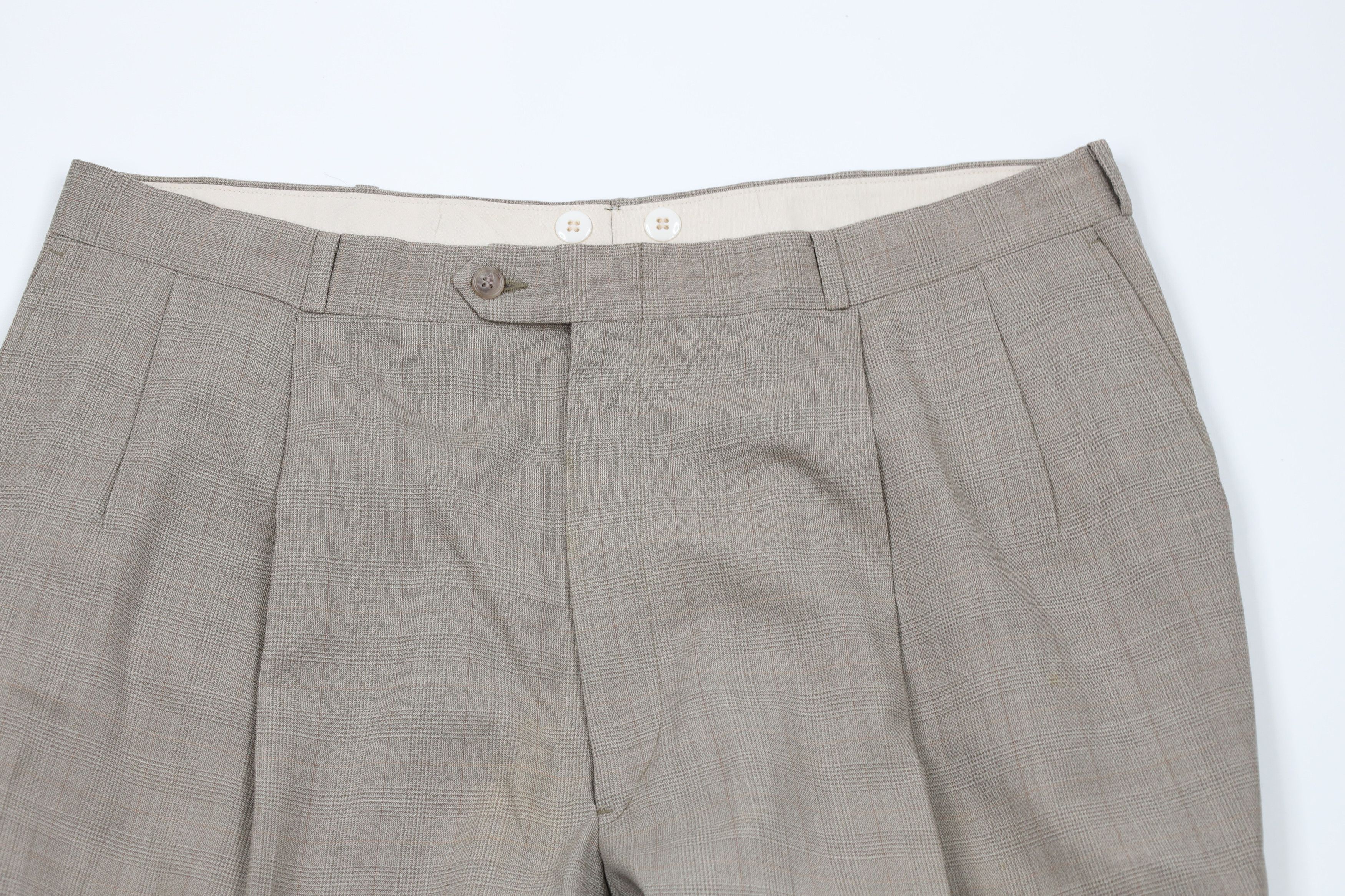 Vintage Vintage 70s Streetwear Wool Blend Wide Leg Pants Trousers Size US 38 / EU 54 - 2 Thumbnail