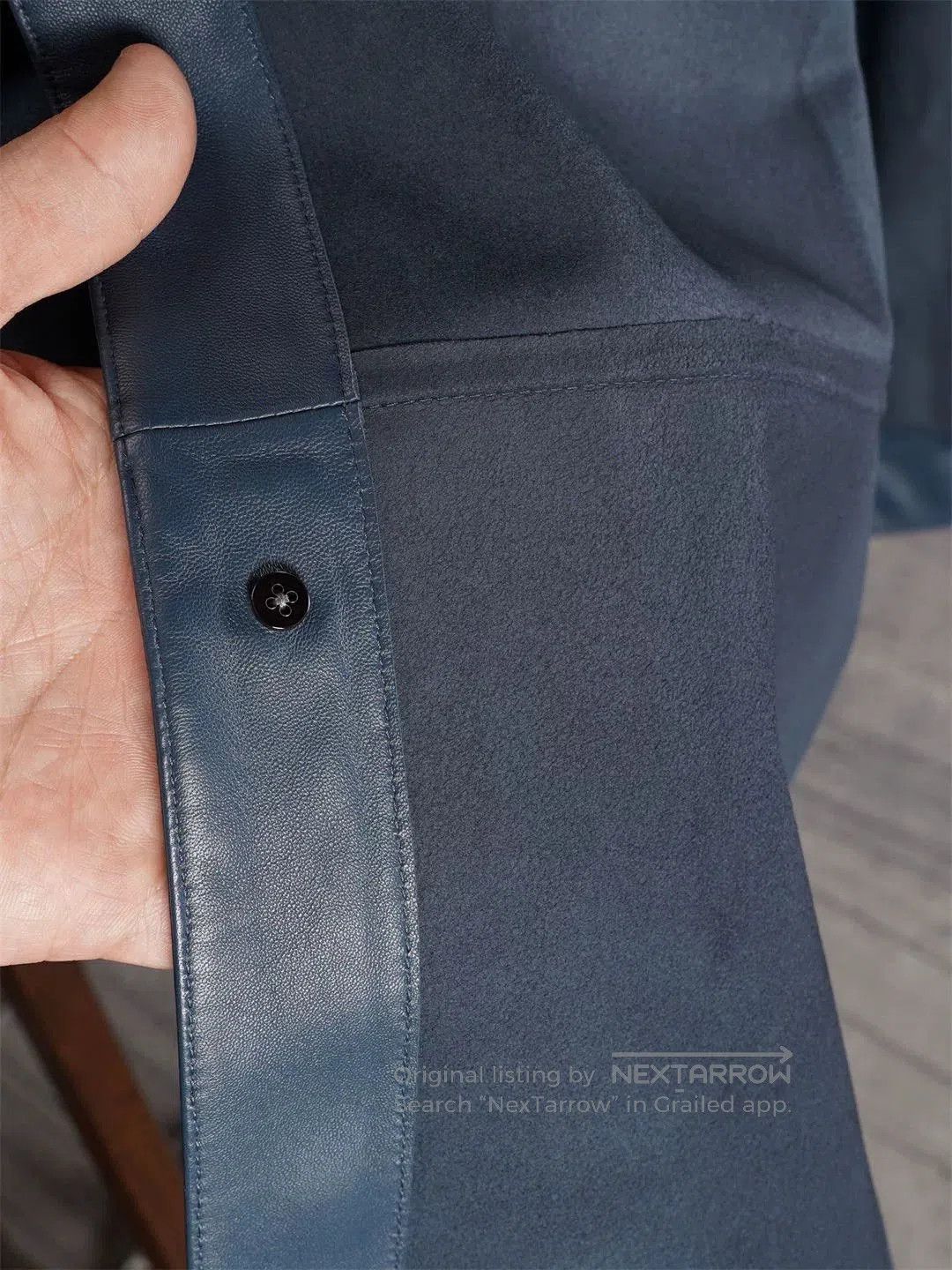 Hermes Hermes Men's Midnight Blue Leather Jacket. Size US M / EU 48-50 / 2 - 6 Thumbnail