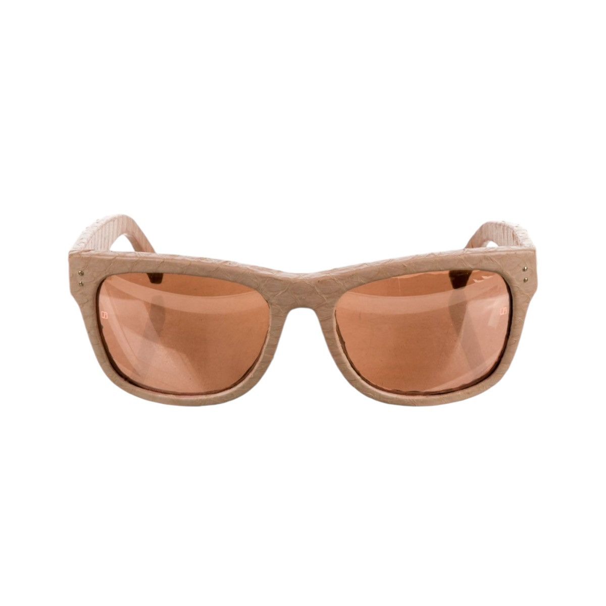 Linda Farrow Python leather sunglasses Size ONE SIZE - 1 Thumbnail