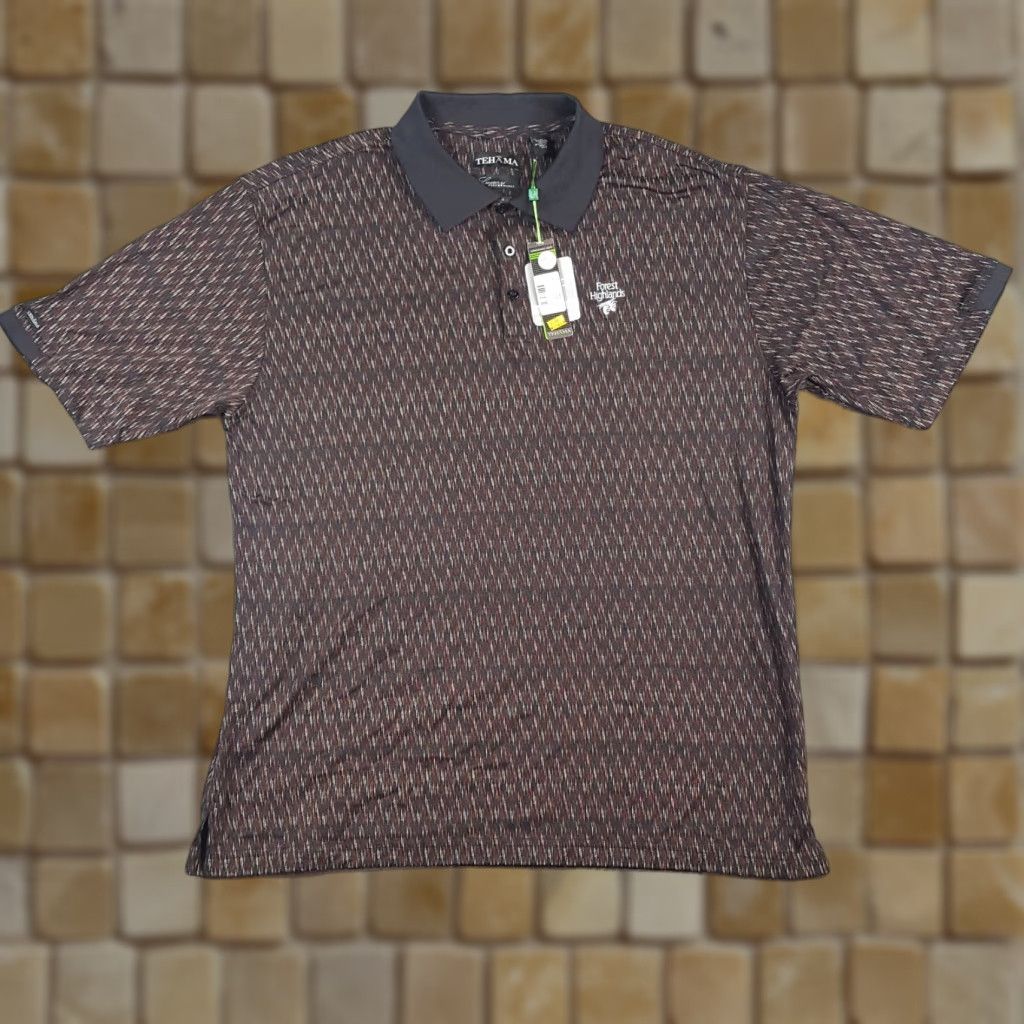 Vintage VINTAGE Teháma Golf Polo Mens XL Argyle Diamond Breathable Collar Shirt Polo Shirt (90s, Preppy, Classic) Size US XL / EU 56 / 4 - 1 Thumbnail