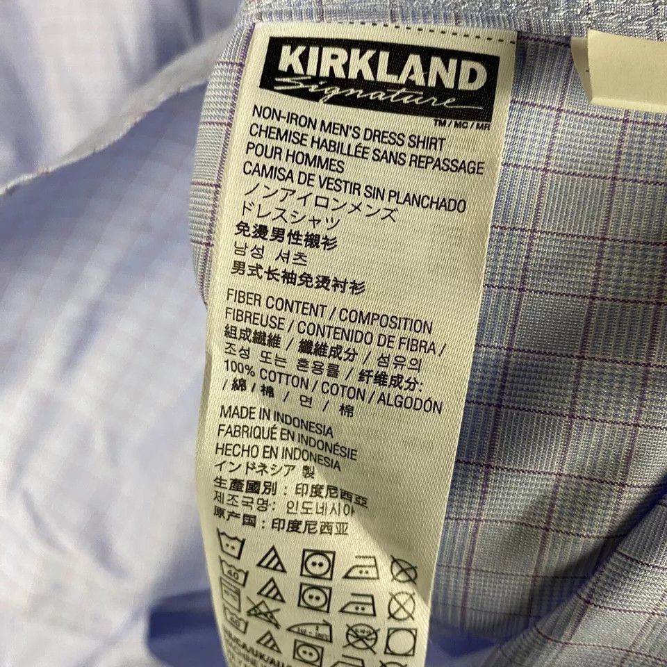 Kirkland Signature Kirkland Button Down Shirt Men's 17 Traditional Fit 34/35 Size US XL / EU 56 / 4 - 6 Thumbnail