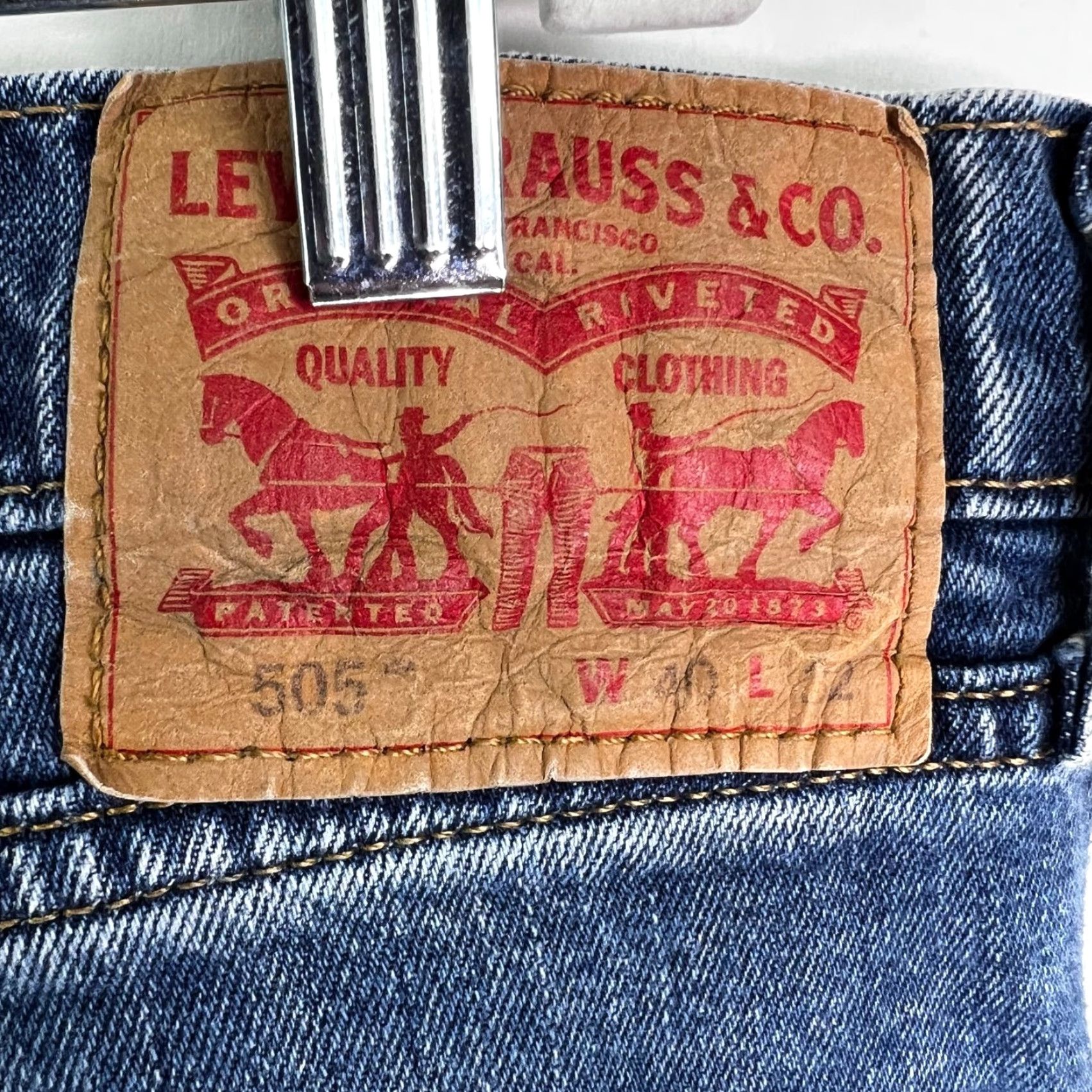 Levi's Levi's 505 Denim Jeans Mens Size 36 Blue Regular Fit Straight 36X29 Jean Size US 36 / EU 52 - 5 Thumbnail