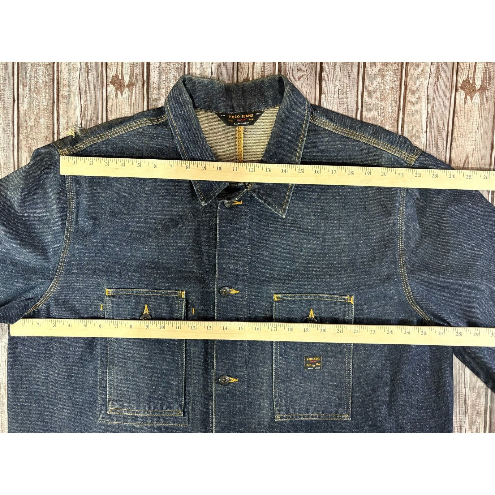 Ralph Lauren Ralph Lauren Polo Jeans Denim Barn Chore Jacket sz XL vintag Size US XL / EU 56 / 4 - 8 Thumbnail
