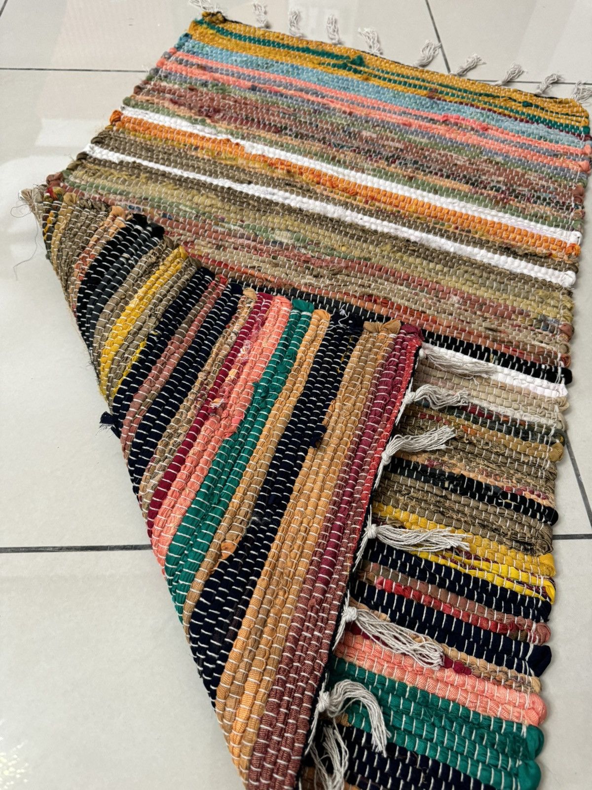 Other SASHIKO BORO MULTICOLORS DOOR MAT Size ONE SIZE - 5 Thumbnail