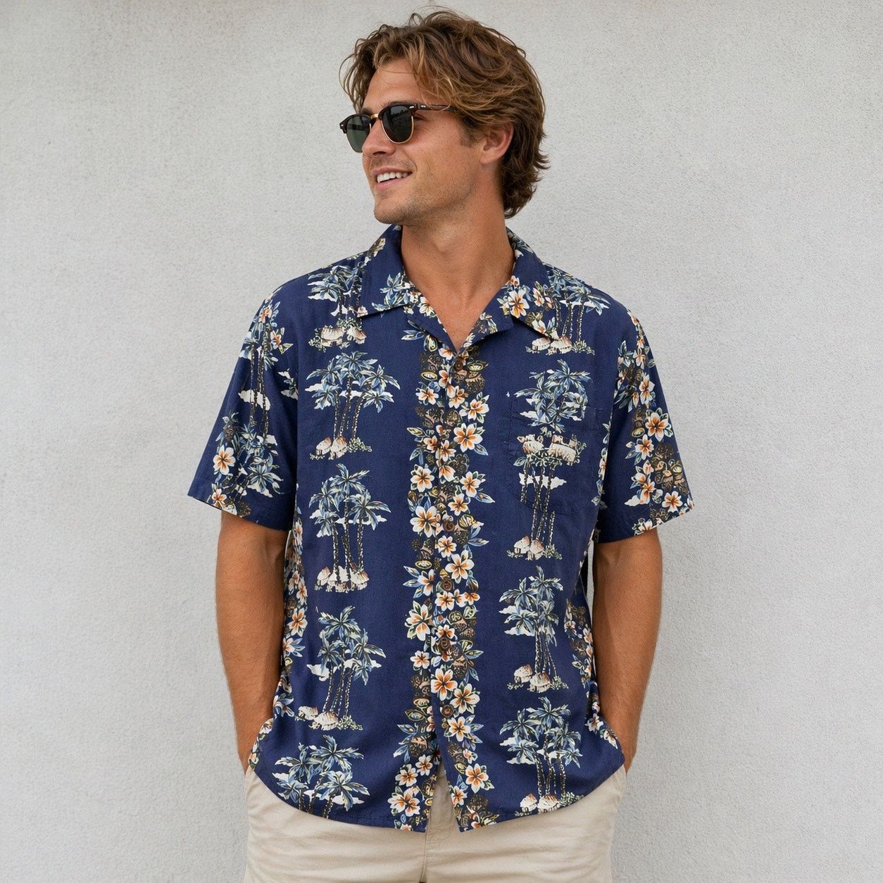 Old Navy Old Navy Hawaiian Button Down 100% Cotton Shirt Men’s Sz XL Size US XL / EU 56 / 4 - 1 Thumbnail