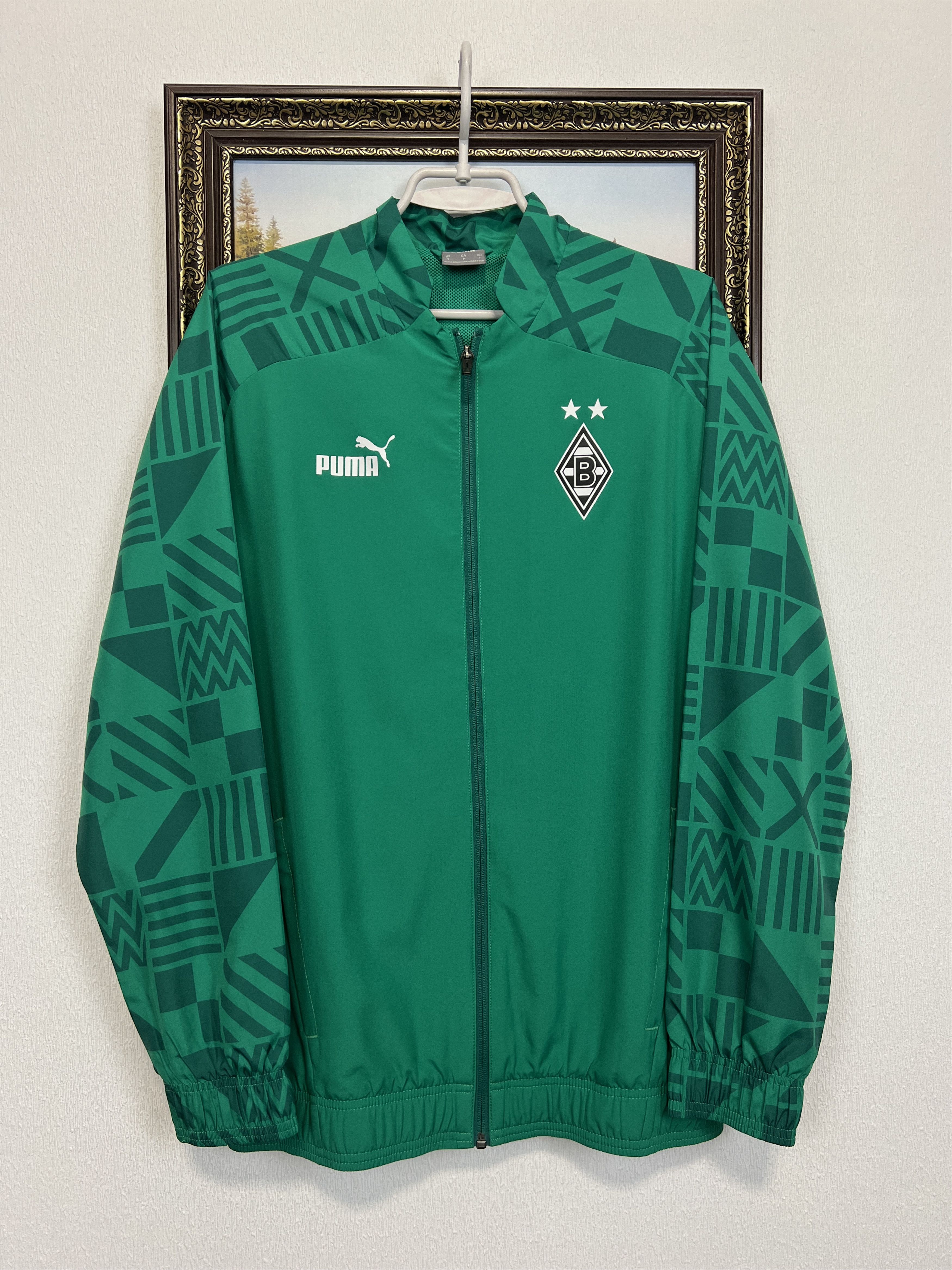 Puma Puma Monchengladbach Football Jacket Soccer Track Top Zip Size US S / EU 44-46 / 1 - 1 Thumbnail