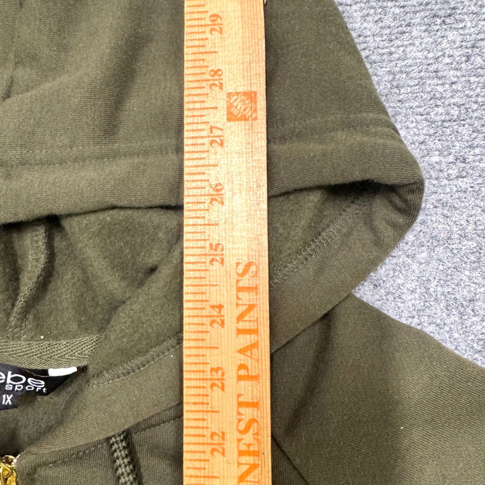 Bebe VINTAGE BEBE SPORT Fullzip Jacket Womens 1X Coat Hoodie Green Y2K Grunge Skater VTG Sweatshirt XL Womens Green Size XL / US 12-14 / IT 48-50 - 5 Thumbnail