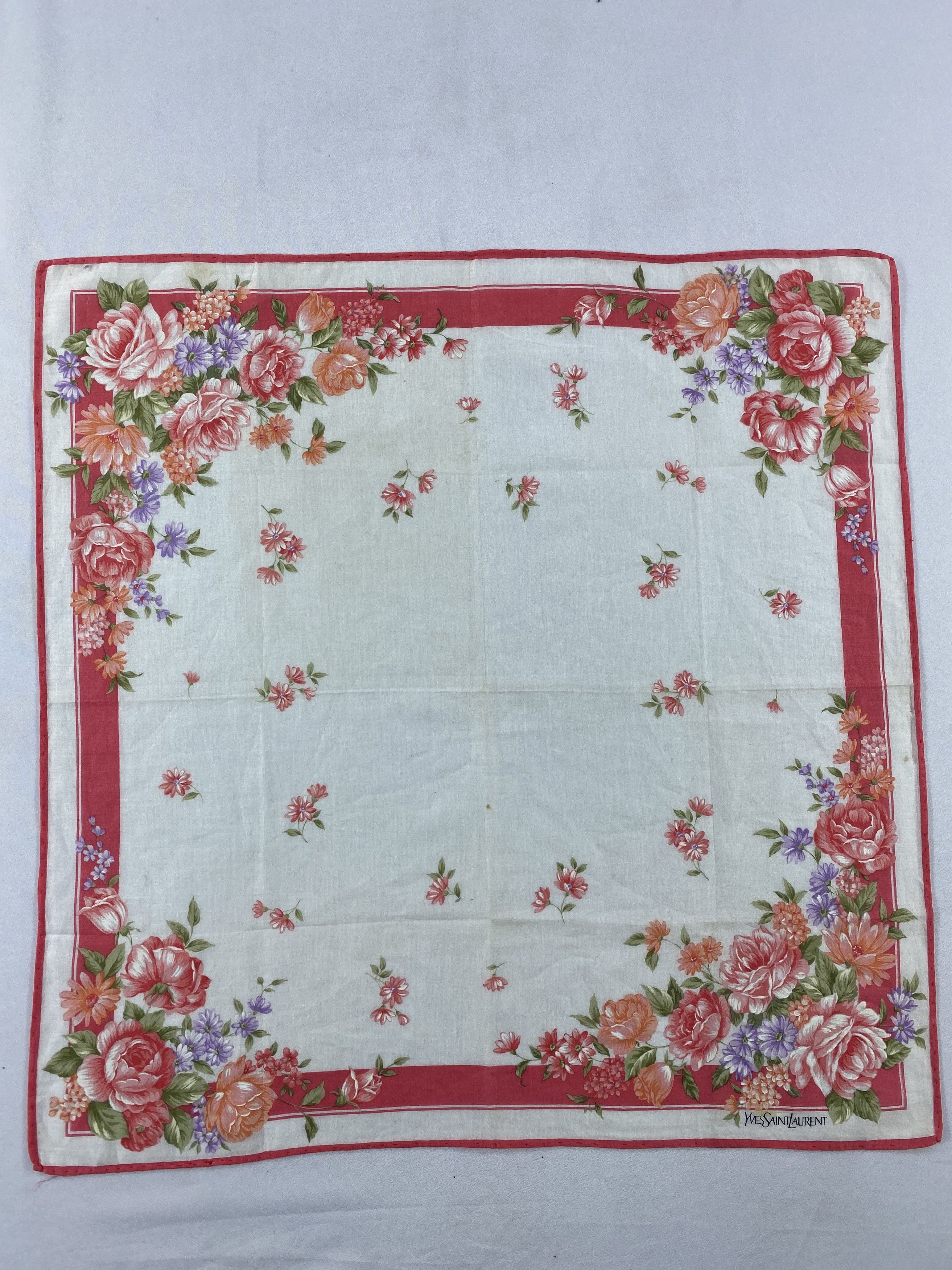 Yves Saint Laurent Yves Saint Laurent Handkerchief / Bandana / Neckerchief Size ONE SIZE - 3 Thumbnail
