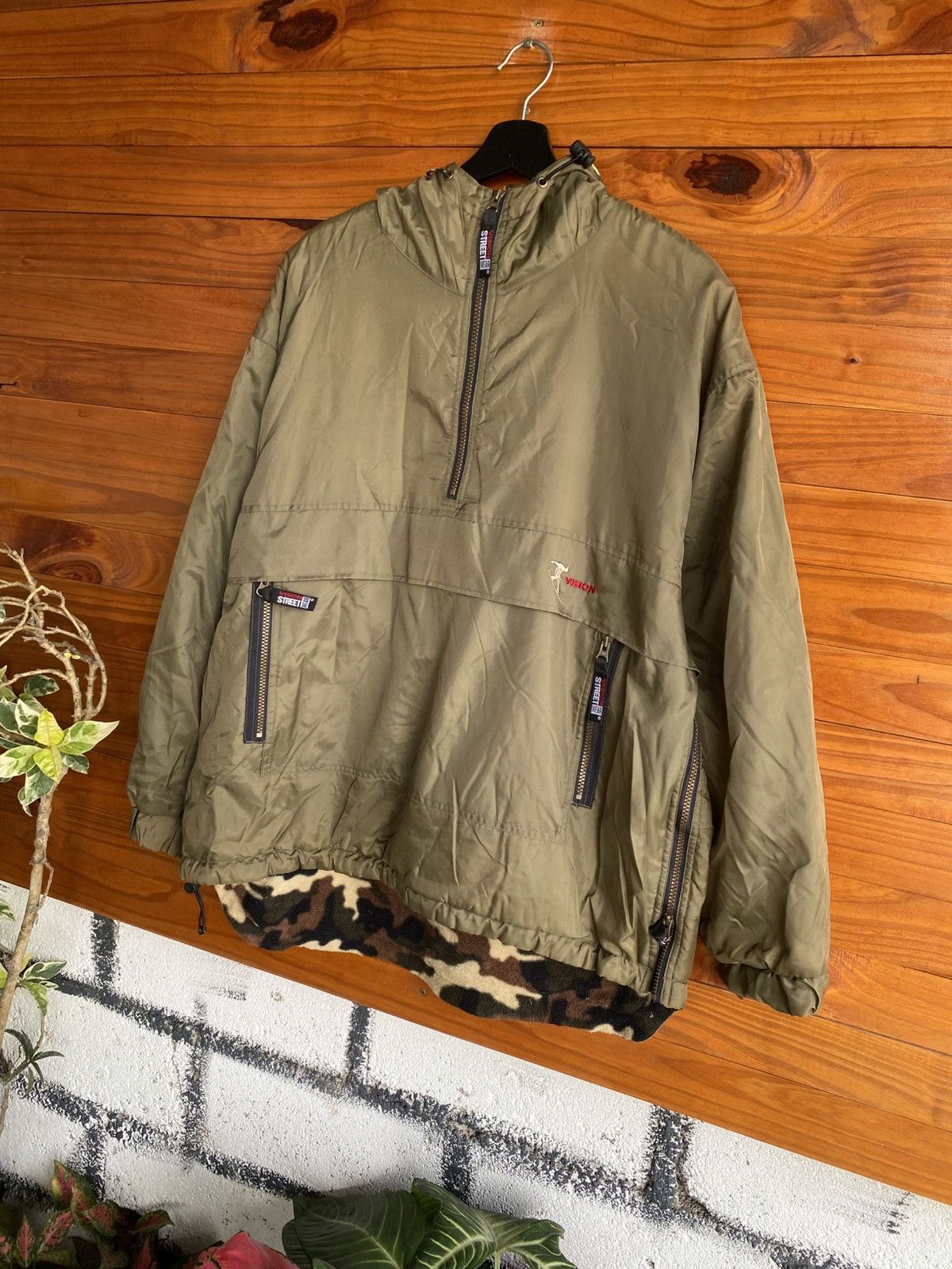 Vision Streetwear Vision Military Collection Hooded Jacket – Olive Anorak Size US L / EU 52-54 / 3 - 5 Thumbnail