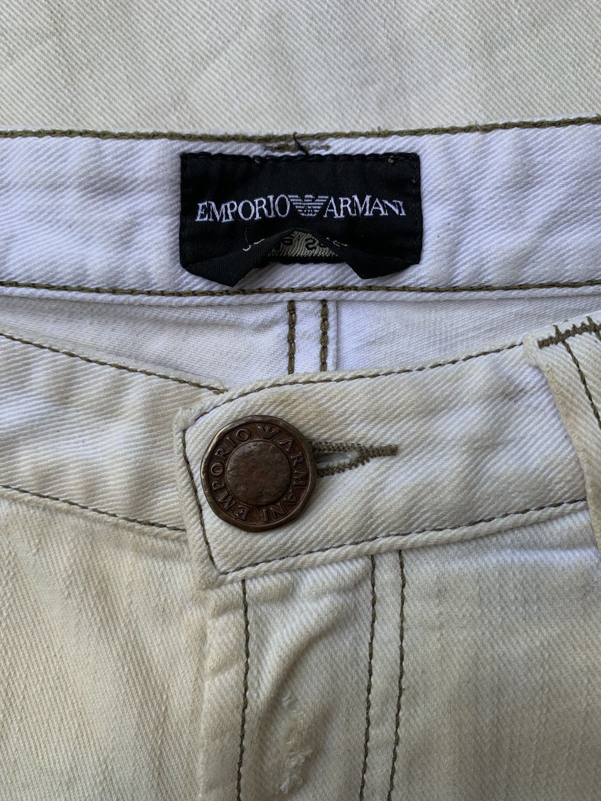 Emporio Armani emporio armani by giorgio armani distressed dirty jeans Size US 31 - 2 Thumbnail