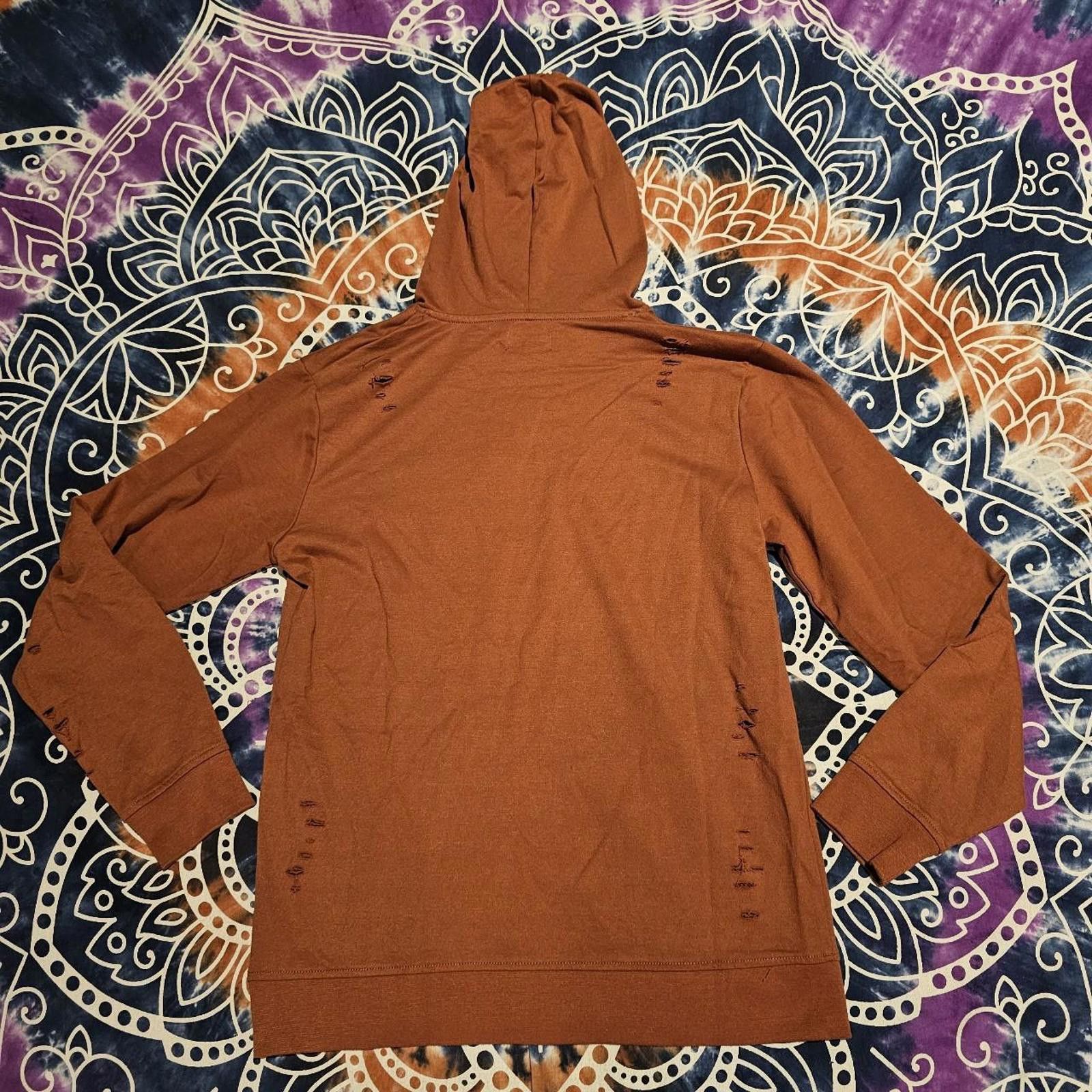 Carbon CARBON MENS DISTRESSED MEDIUM SWEATSHIRT BURNT ORANGE Size US M / EU 48-50 / 2 - 7 Thumbnail