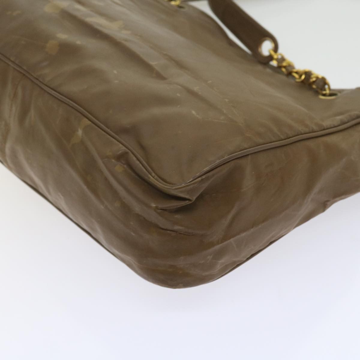 Chanel CHANEL Chain Shoulder Bag Patent Leather Brown CC Size ONE SIZE - 16 Thumbnail