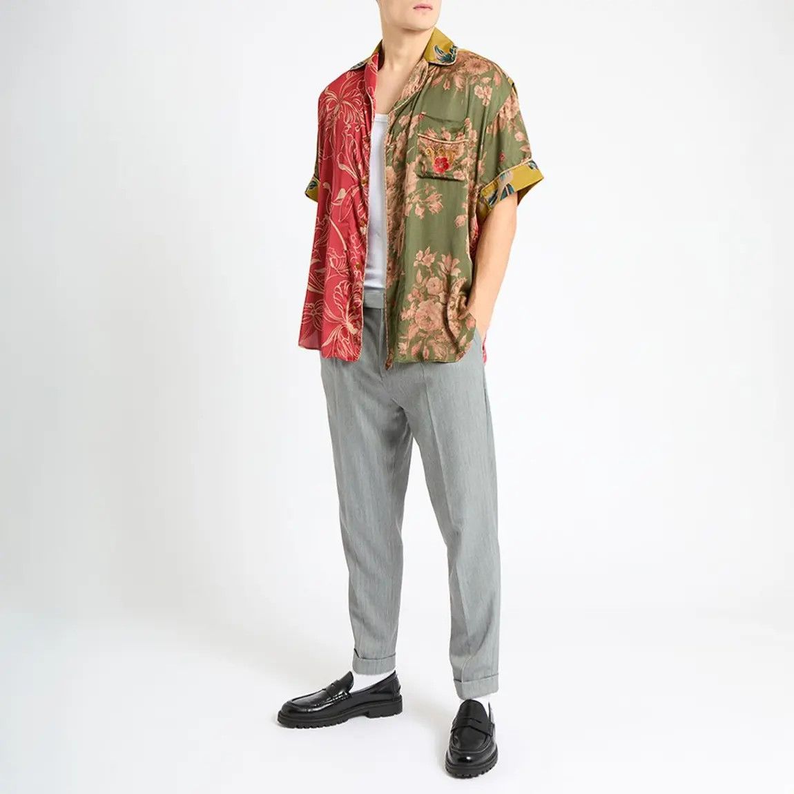 o1y0525 Logo Patterned Shirt in Multicolor
